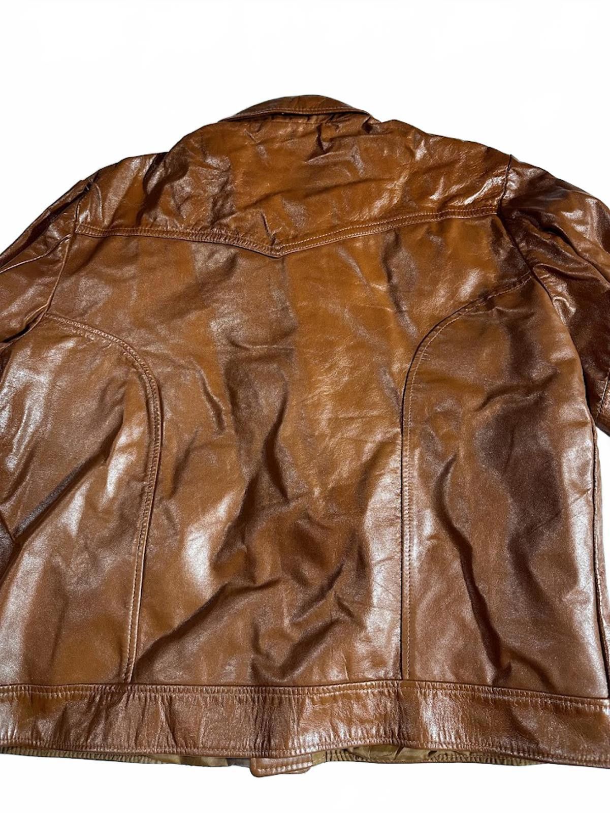 Other Vintage Startown Brown Leather Jacket Made USA 70s 80s Size US M / EU 48-50 / 2 - 3 Thumbnail