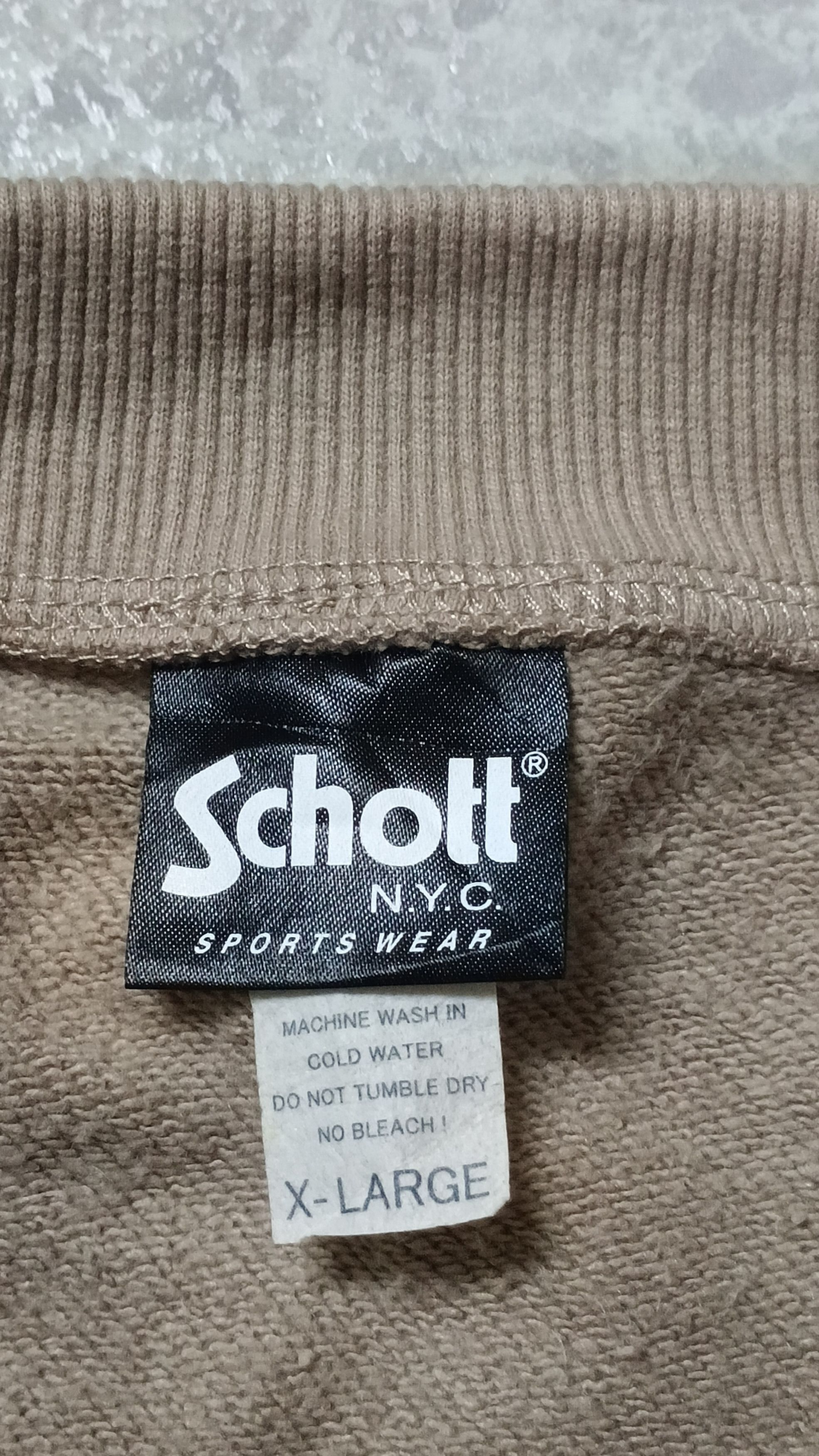 Schott Schott NYC Sportswear Button Up Sweater Size US XL / EU 56 / 4 - 8 Thumbnail