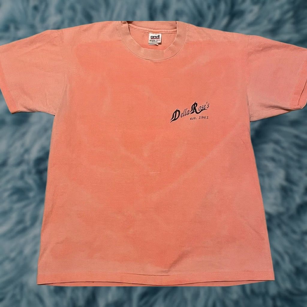 Vintage VINTAGE Della Roses Belair Inn Shirt M Orange 90s 80s Concert Baltimore Maryland Single Stitch Grunge Rock T-Shirt Mens Size US M / EU 48-50 / 2 - 1 Thumbnail