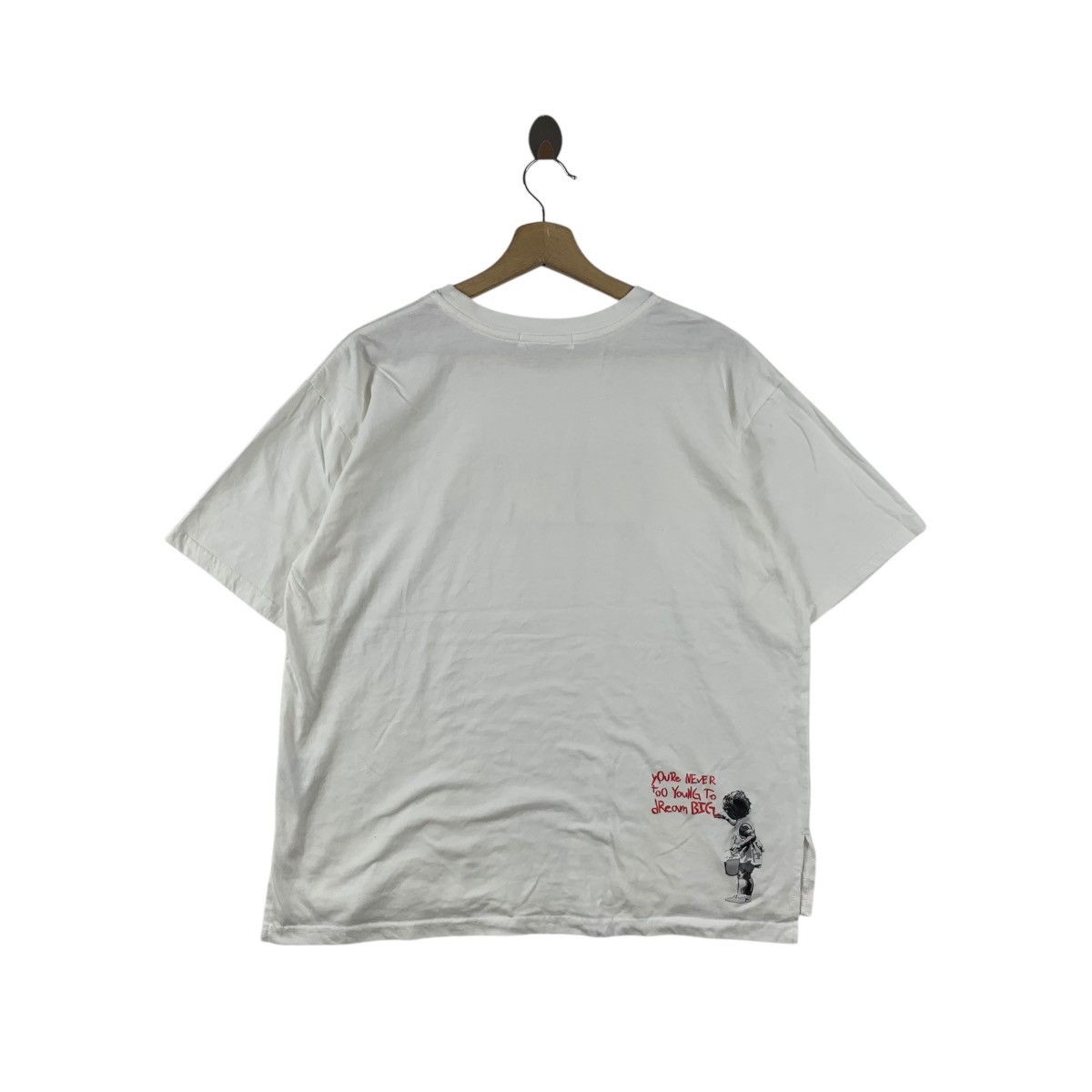 Vintage BRANDALISED BANKSY BALLOON GIRL Rat Tee Shirt Top Graffiti Size M / US 6-8 / IT 42-44 - 5 Thumbnail