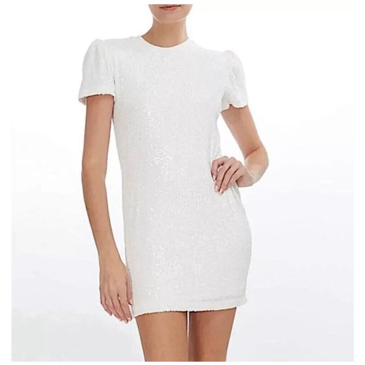 Generation Love NWT Generation Love Donna Sequin Dress White size XXS Size XXS / US 00 / IT 34 - 2 Thumbnail