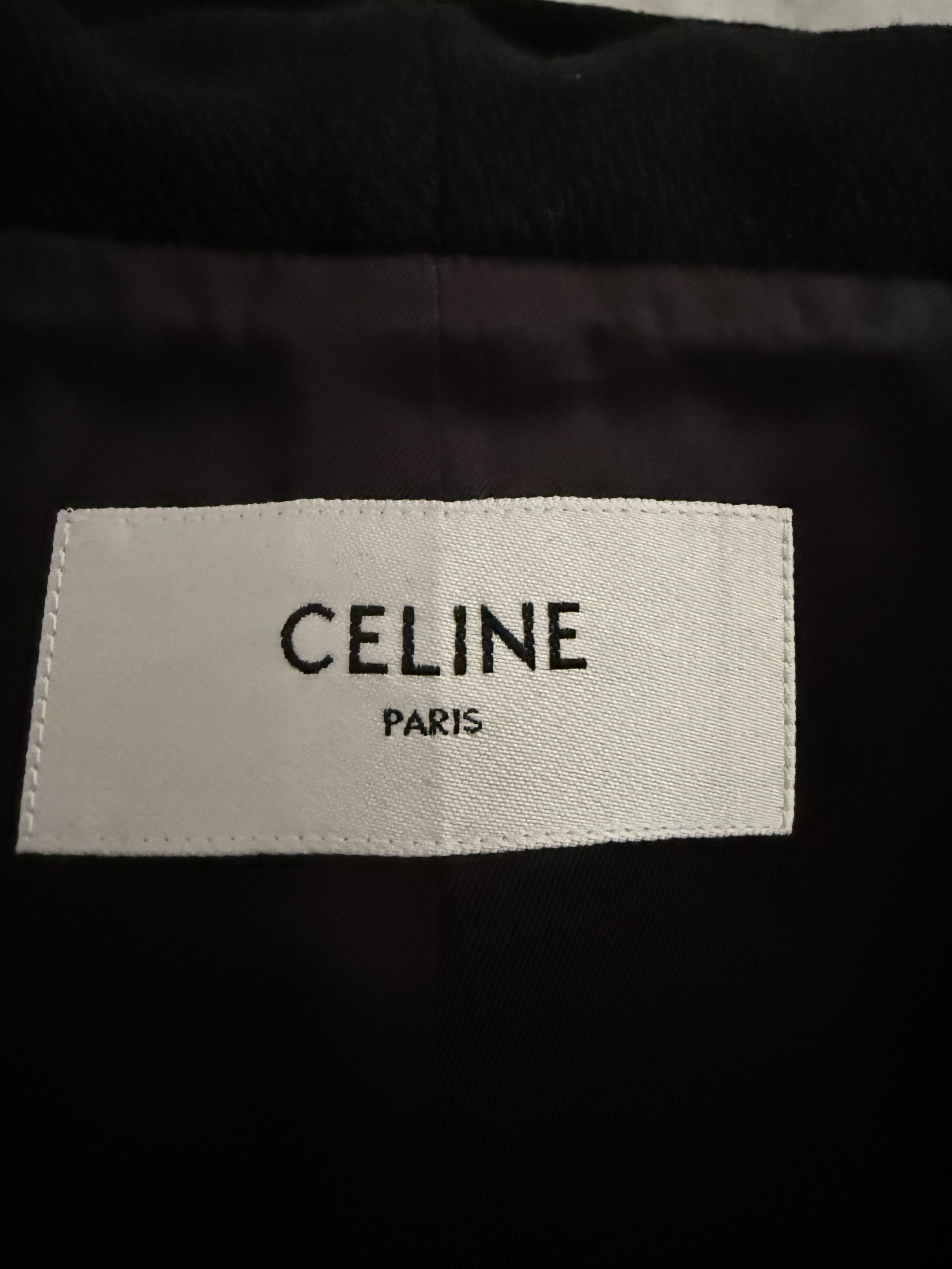 Celine Leather and Wool Hooded Teddy Bomber Size US L / EU 52-54 / 3 - 18 Thumbnail