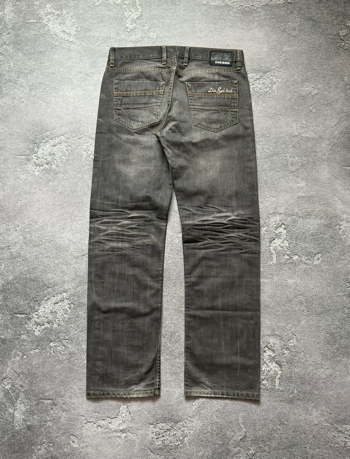 Diesel × Diesel Black Gold Diesel 34/34 relaxed denim pant trouser Jean chino distresse Size US 34 / EU 50 - 4 Thumbnail