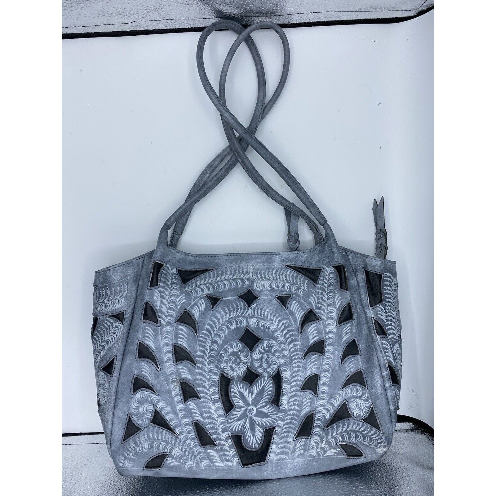 Leather Leaders in Leather Vintage Shoulder Bag Cutout Western Size ONE SIZE - 6 Thumbnail