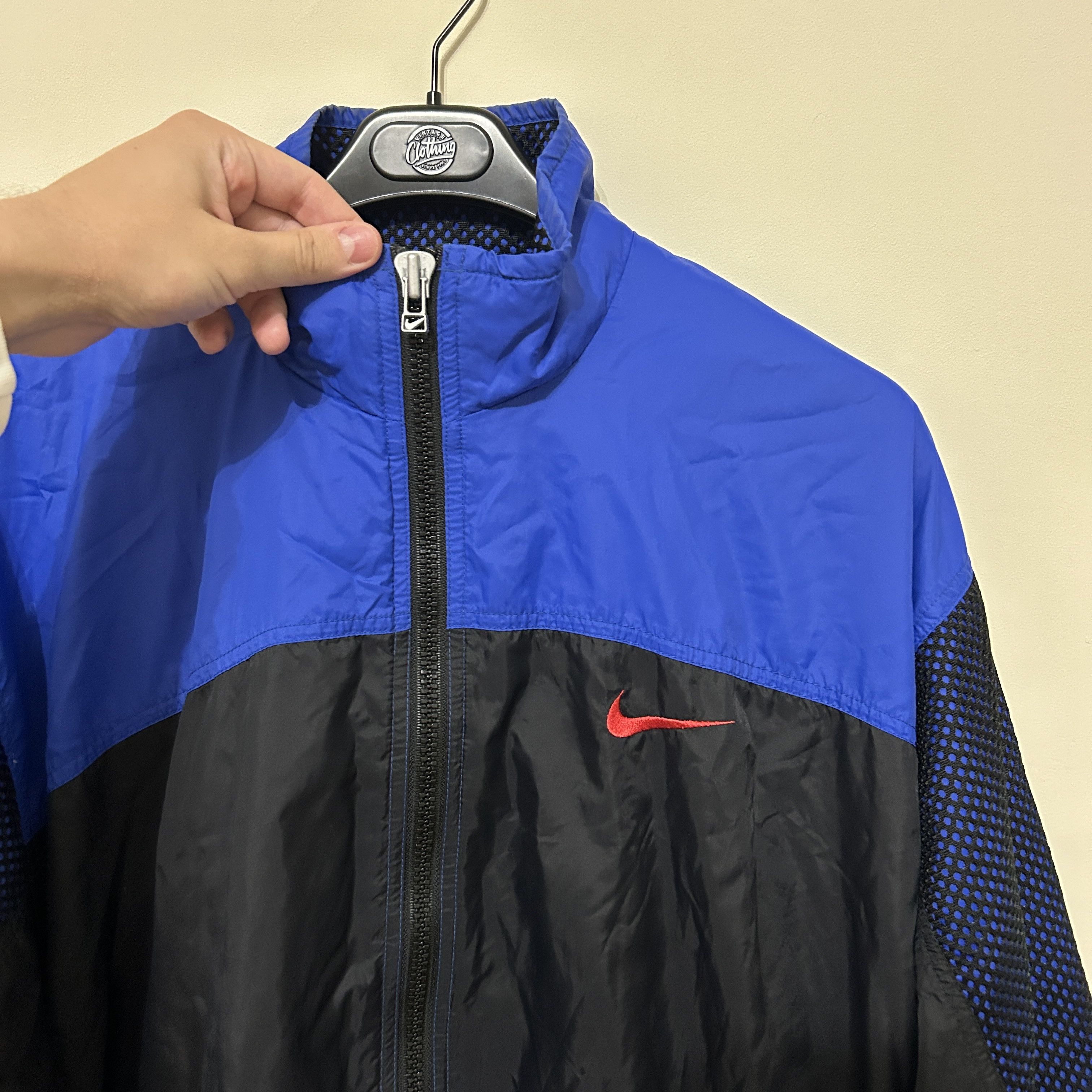 Nike Nike Vintage tracksuit jacket big logo oversize fit 90s Size US L / EU 52-54 / 3 - 3 Thumbnail