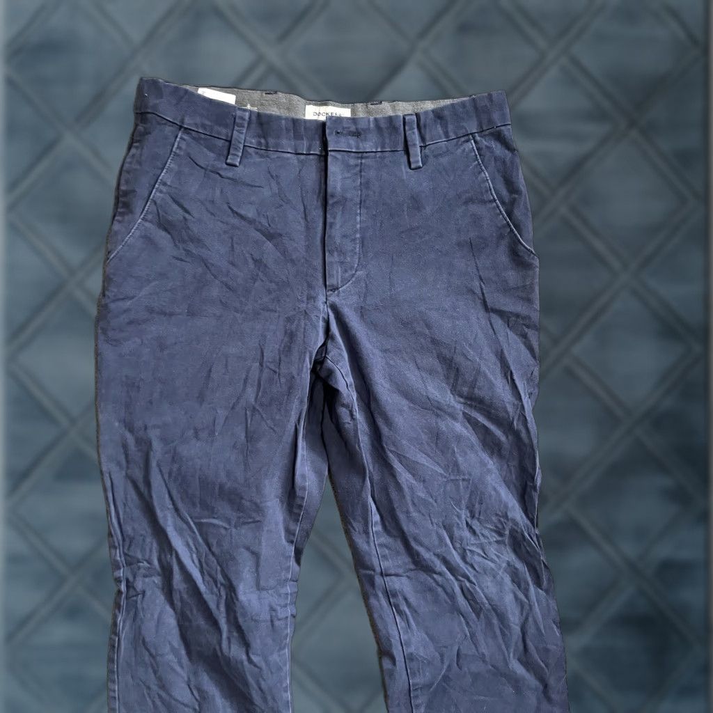 Dockers DOCKERS Flat Front Straight Fit Mens Pants 32x27 Blue Chino Size US 32 / EU 48 - 1 Thumbnail