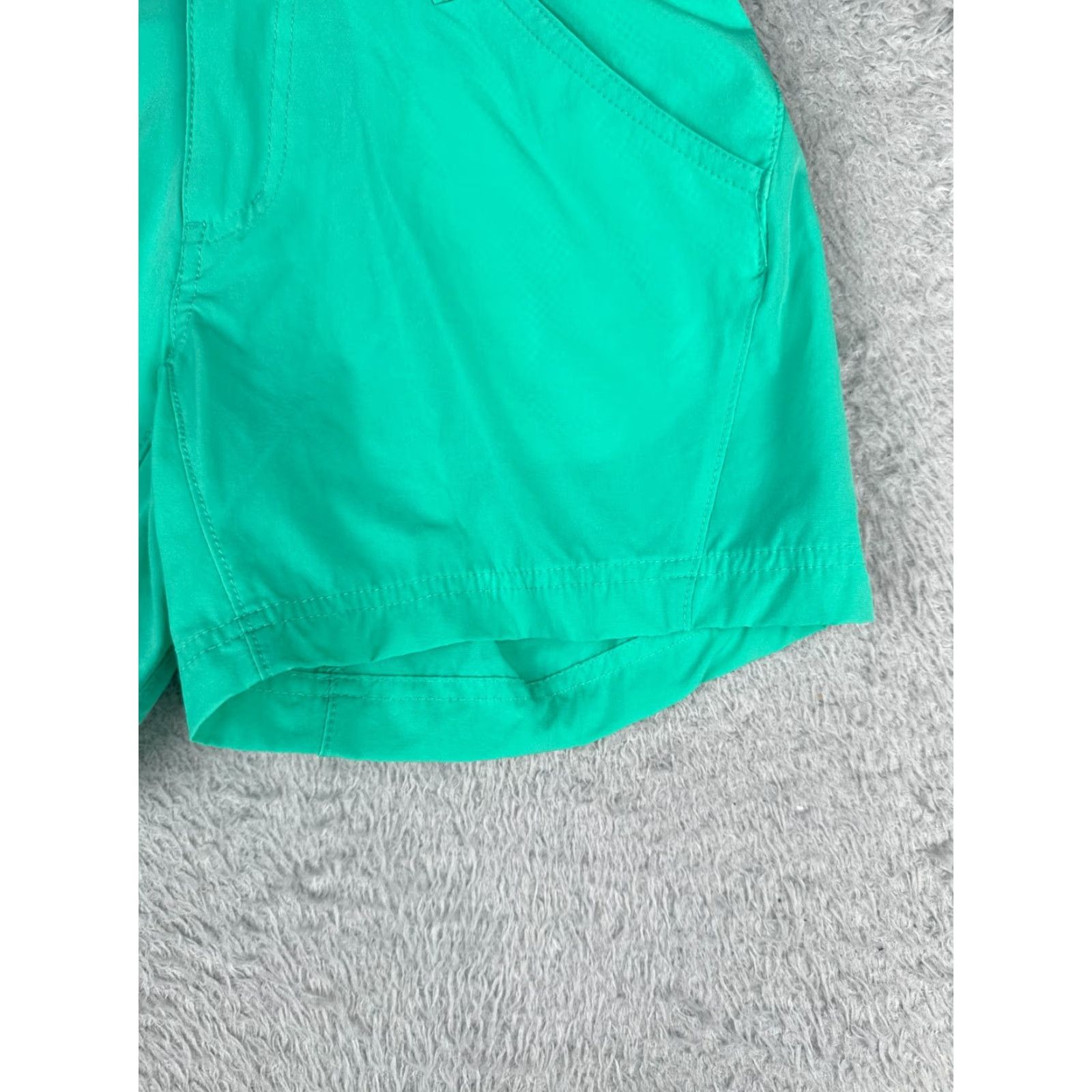 Vintage Columbia Shorts Womens 2 Teal PFG Chino Nylon Blend Boating Fishing Casual 28x5 Size 26" / US 2 / IT 38 - 2 Thumbnail