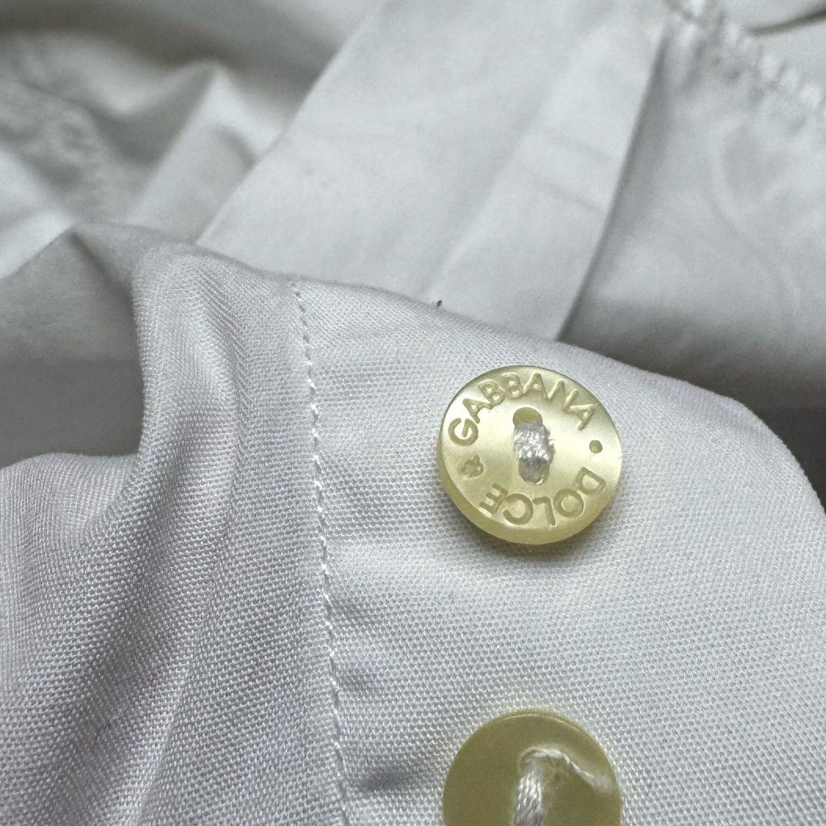 Dolce & Gabbana Dolce&Gabbana Button-Up Shirt Men’s L White Size US L / EU 52-54 / 3 - 6 Thumbnail