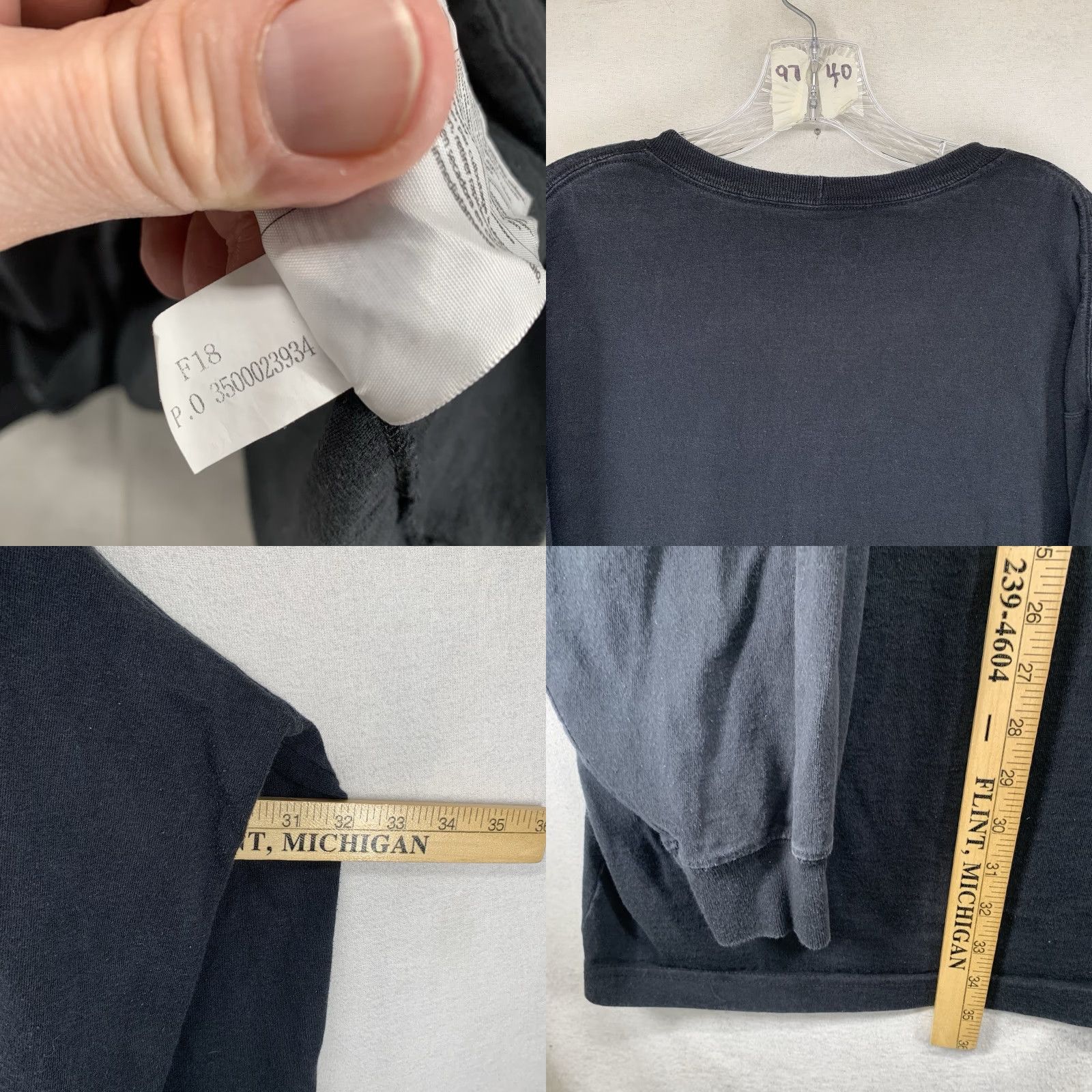 Carhartt Carhartt Mens Black 4XL Long Sleeve T-Shirt All Cotton Crew Neck Pockets Logo Heavyweight Regular Fit 4XL Mens Shirt Carhartt Men'S K87 Size US XXL / EU 58 / 5 - 8 Thumbnail