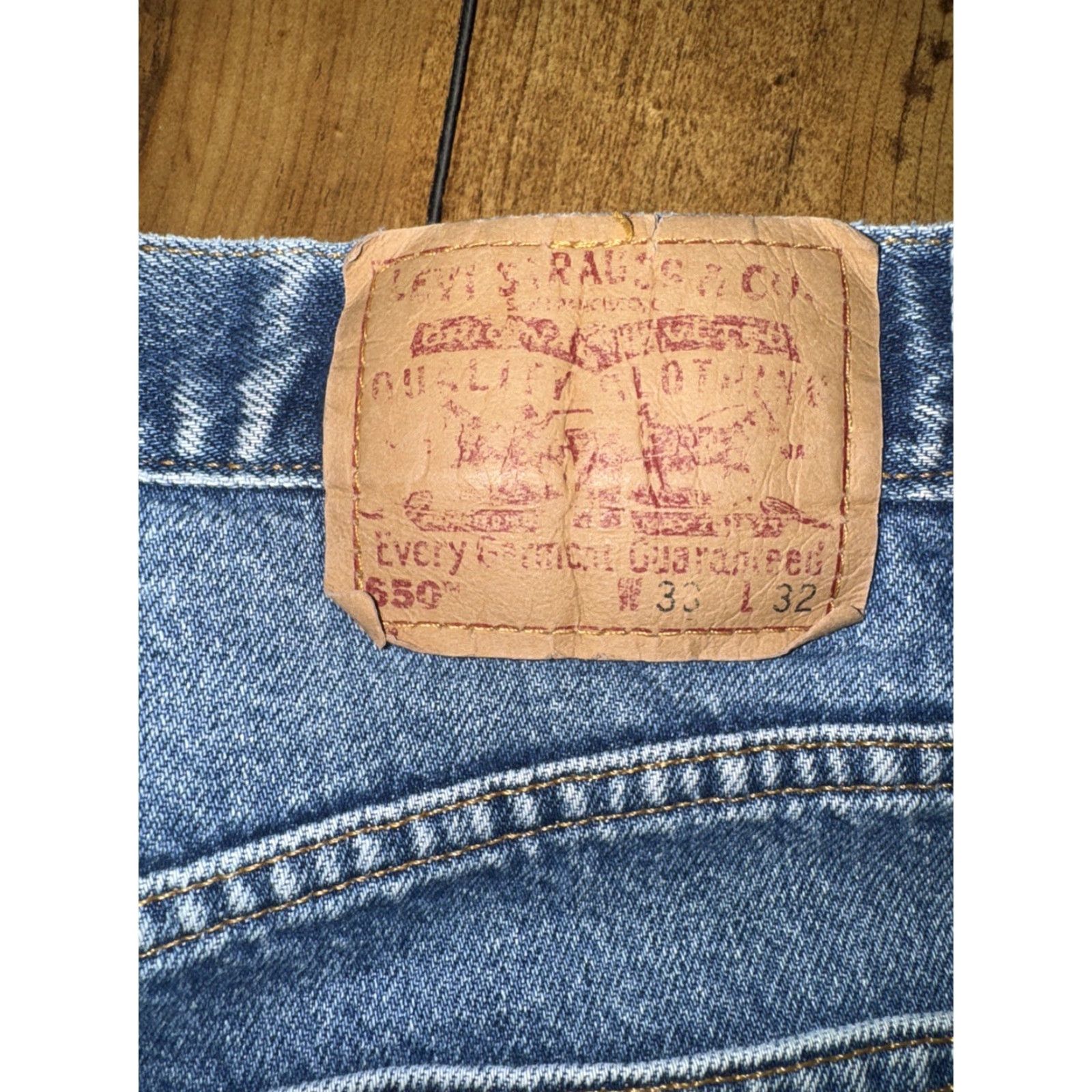 Levi's VINTAGE Levi’s 550 Denim Jeans 36x28 Jeans Men Blue Denim 550 Relaxed Fit Tapered Leg Regular 34 28 Inseam Y2K Vintage Mens Size US 34 / EU 50 - 8 Thumbnail