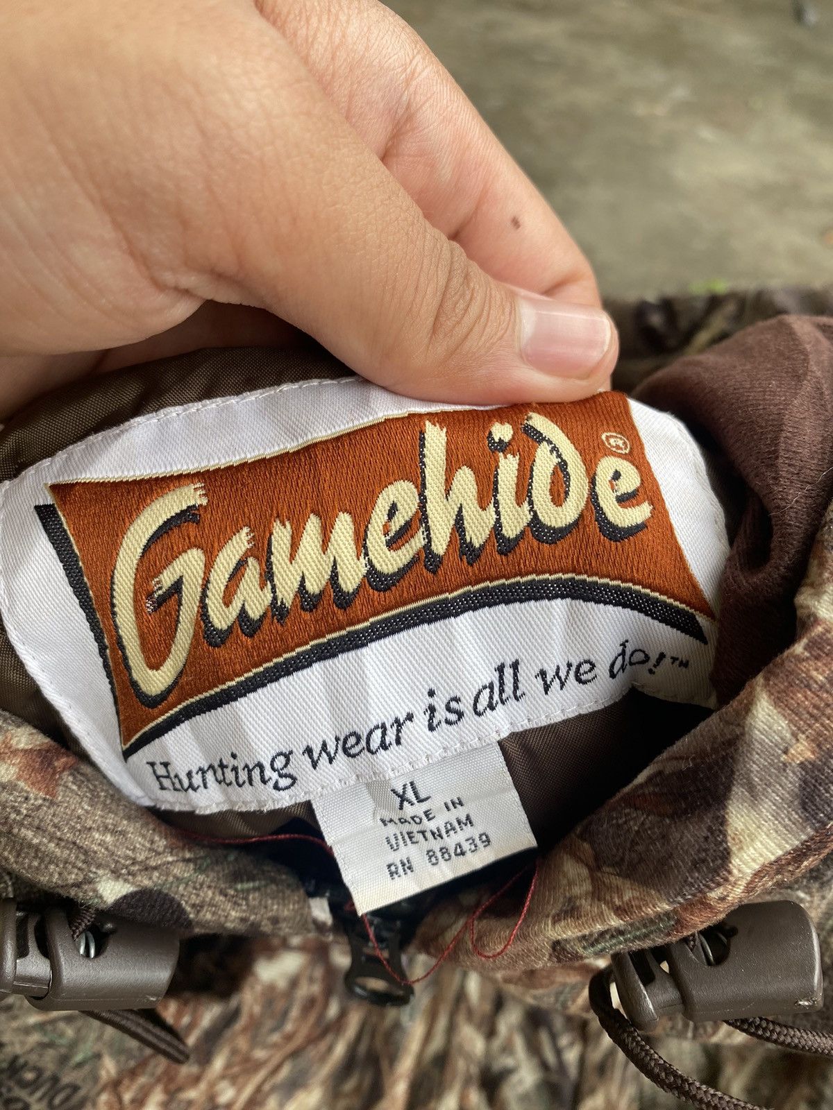 Vintage Vintage Gamehide 90s Realtree Camo Hoodie Jacket Size US XL / EU 56 / 4 - 3 Thumbnail
