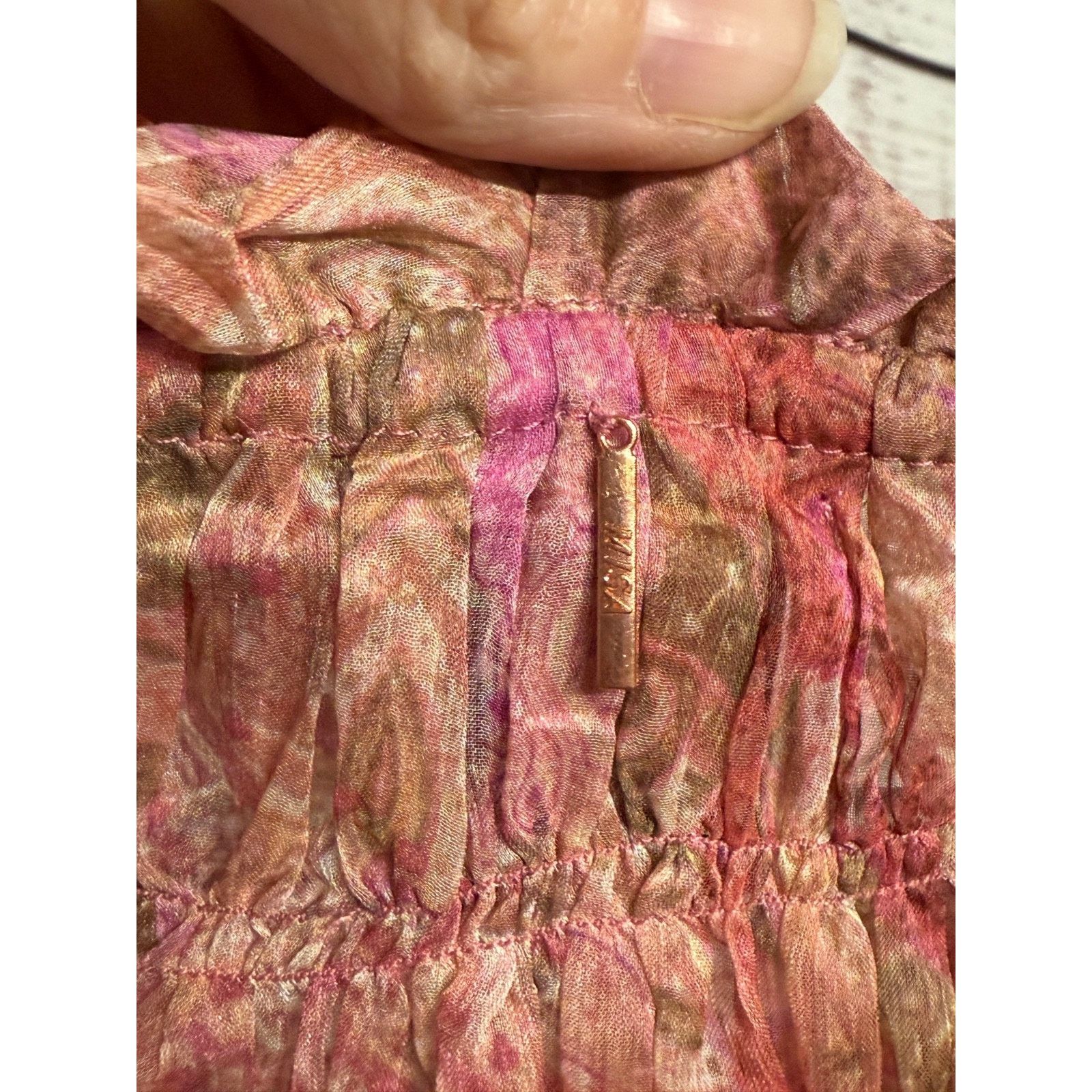 MISA Los Angeles MISA Solange Chiffon Mini Dress Romantic Rose Python Ruffle Size XS / US 0-2 / IT 36-38 - 7 Thumbnail