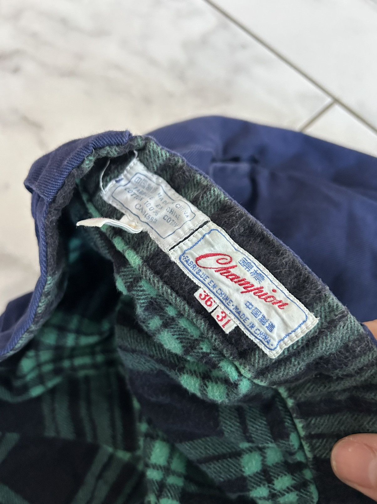Champion 1970’s Vintage Champion Flannel Lined Workwear Pants Size US 36 / EU 52 - 2 Thumbnail
