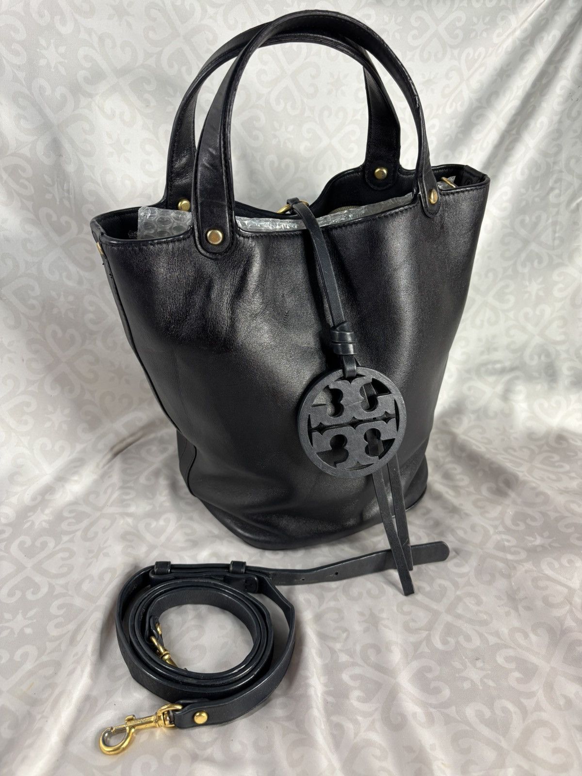 Tory Burch Tory Burch Bucket Bag Lamb Leather Size ONE SIZE - 1 Thumbnail