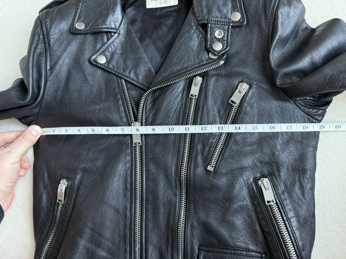 Saint Laurent Bloodluster leather L17 biker jacket 46 Hedi