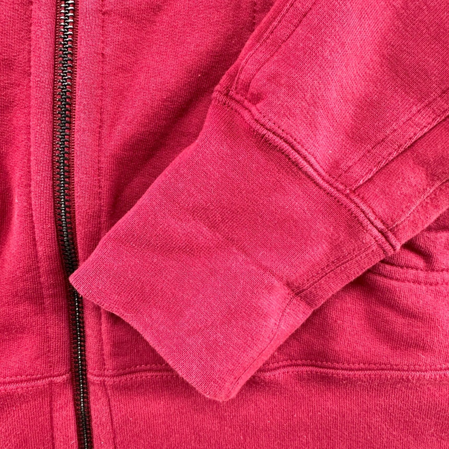 Vintage American Giant Hoodie Womens M Red Full Zip Hooded Cotton Heavyweight USA Streetwear 90s Grunge Womens Size M / US 6-8 / IT 42-44 - 6 Thumbnail