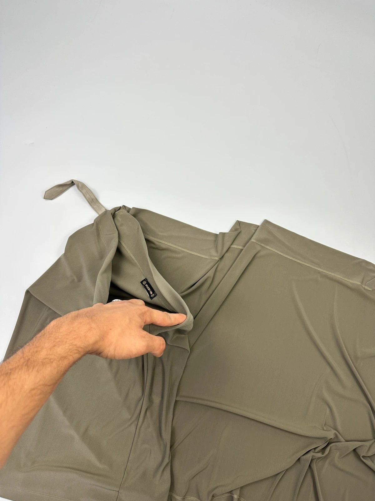 plein sud Plein Sud 00’s Wrap Asymmetrical Khaki Long Skirt Size 25" / US 0 / IT 36 - 7 Thumbnail