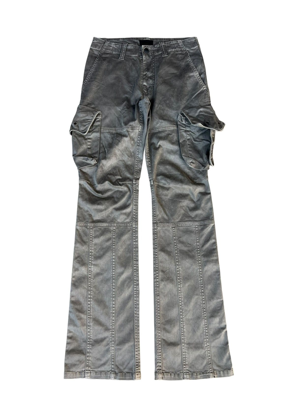 Tete Homme Tete Homme Gas Mask Cargo Stretch Trouser Flare Pant Size US 28 / EU 44 - 3 Thumbnail