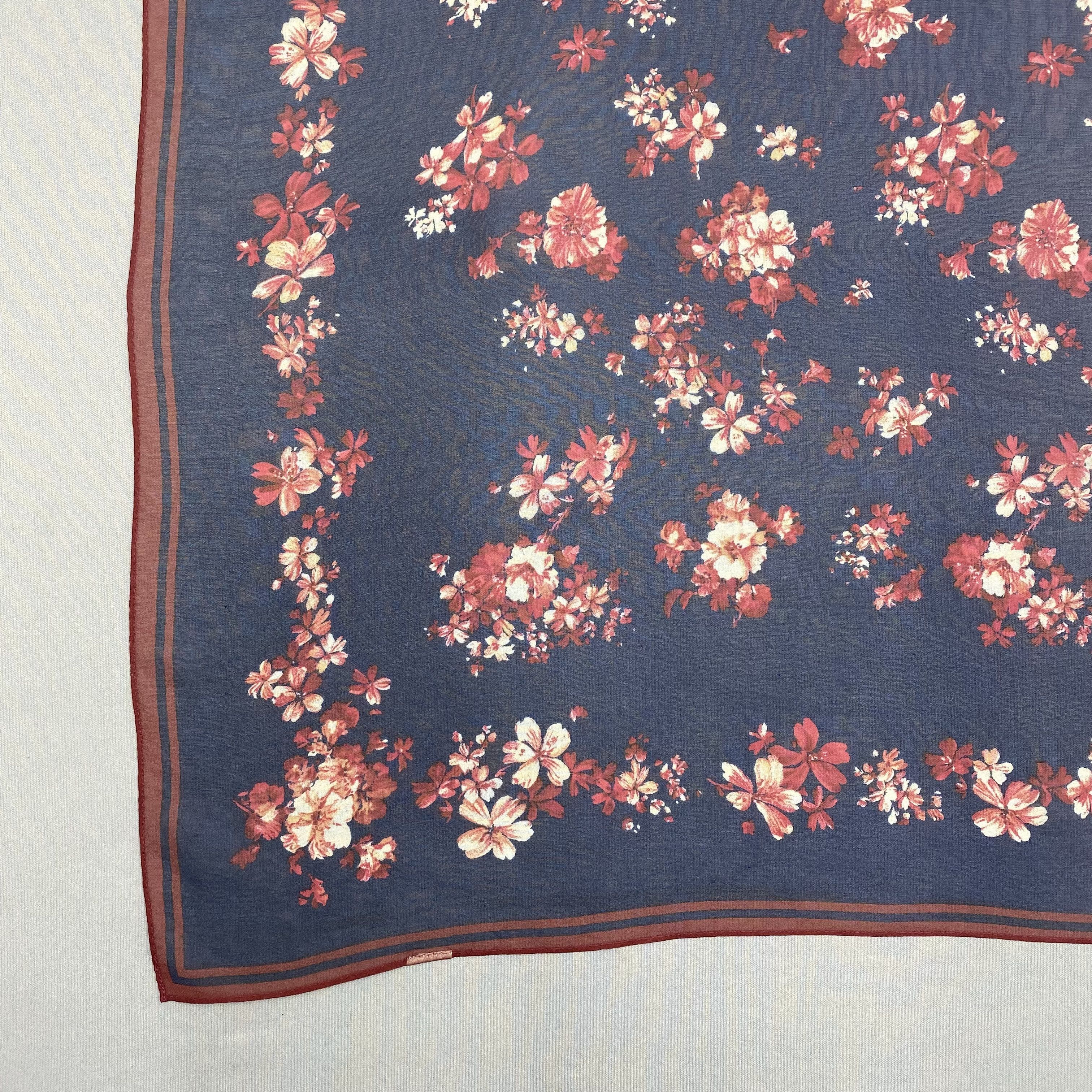 Kenzo Vintage Kenzo SILK Scarf Twill Floral Bloom Wraps Scarves Size ONE SIZE - 8 Thumbnail