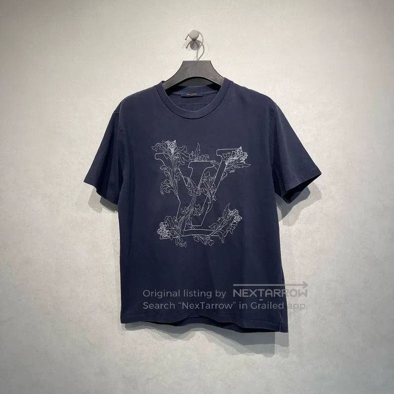 Louis Vuitton Louis Vuitton Floral logo embroidered pattern short sleeve Size US XL / EU 56 / 4 - 1 Thumbnail