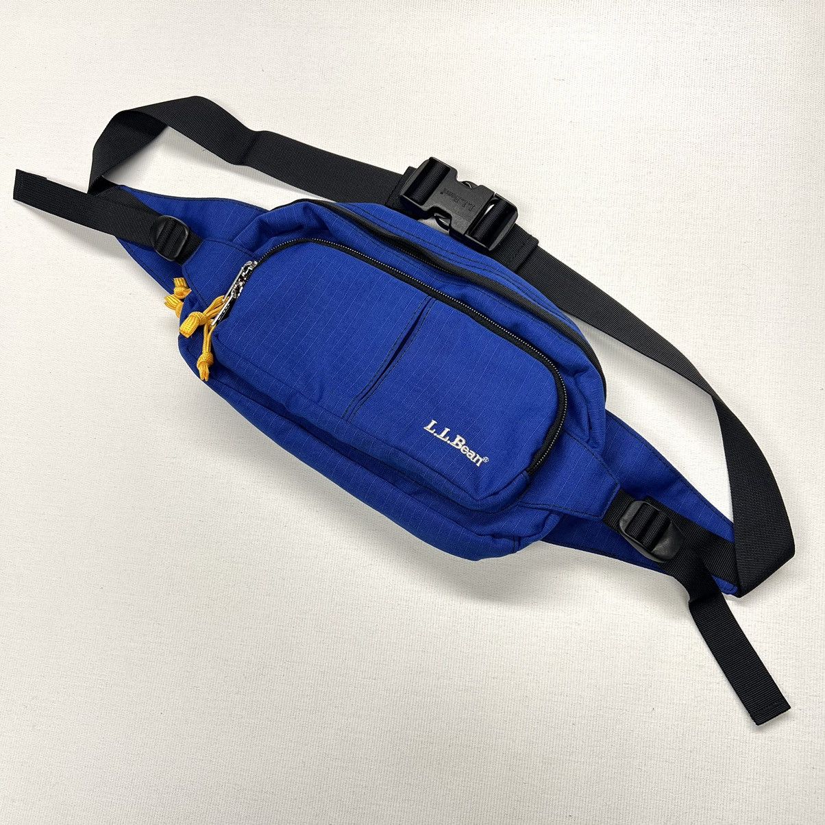 L.L. Bean × Vintage LL Bean Fanny Pack Bag Blue Crossbody Belt Waist Adjustable Size ONE SIZE - 1 Thumbnail