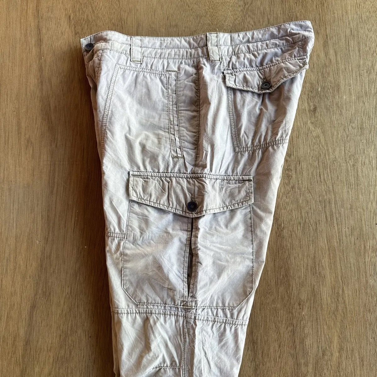 Napapijri VINTAGE NAPAPIJRI GEOGRAPHIC TROUSERS BUTTON FLY CROP CARGO Size US 33 - 17 Thumbnail