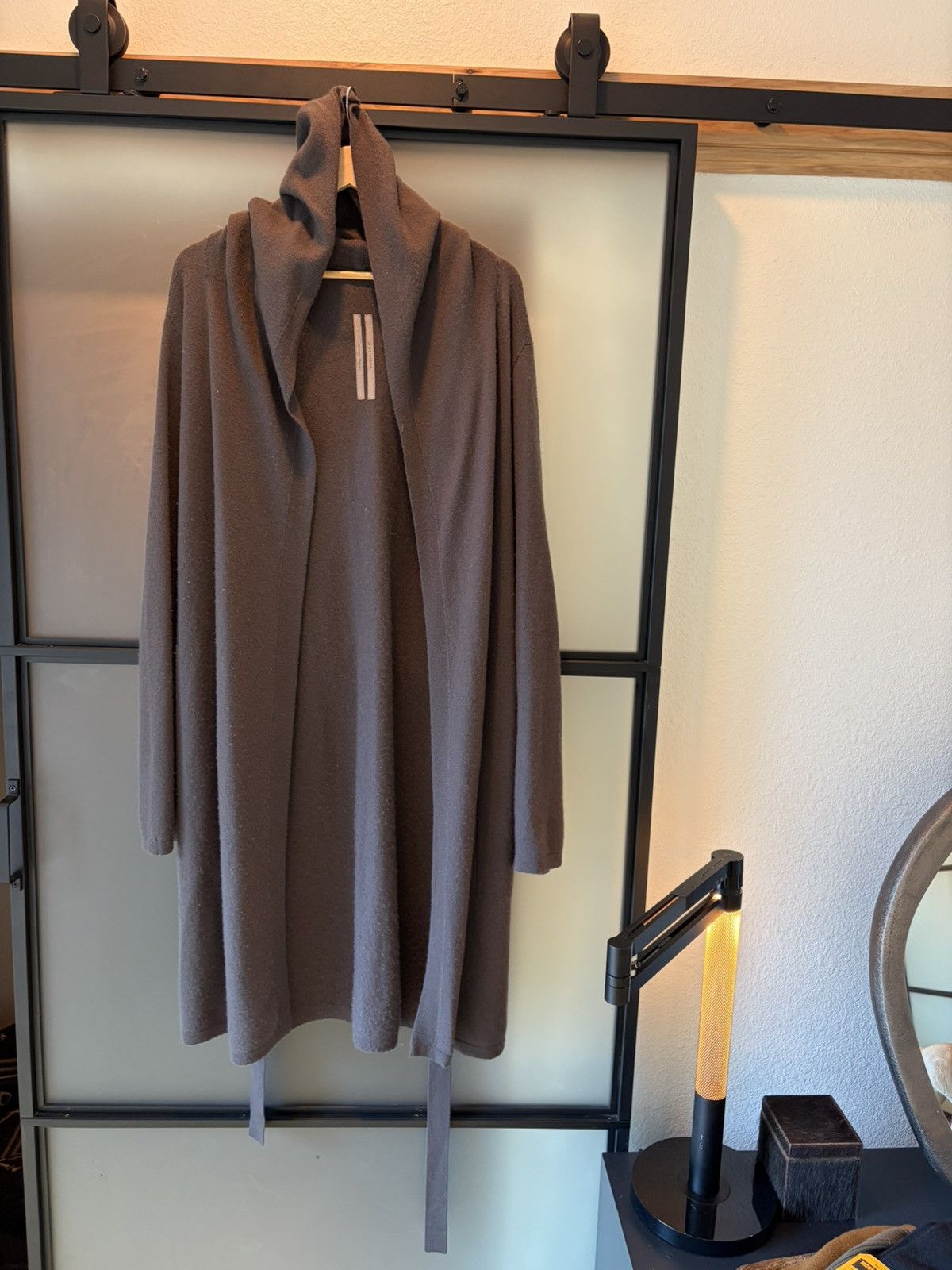 Rick Owens Rick 100% Cashmere Hooded Robe Size US M / EU 48-50 / 2 - 1 Thumbnail
