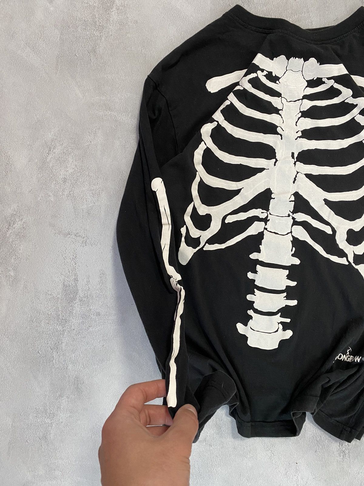 Band Tees 🩻 Long Sleeve Shirt Skeleton Y2K Oversized Size US L / EU 52-54 / 3 - 2 Thumbnail