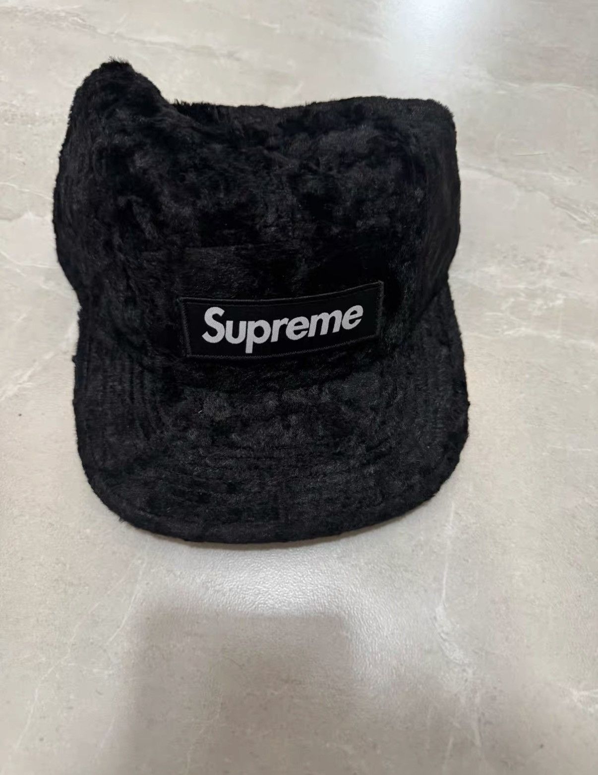 Supreme Supreme®/GOODENOUGH Crushed Rayon Pile Camp Cap J34 Size ONE SIZE - 1 Thumbnail