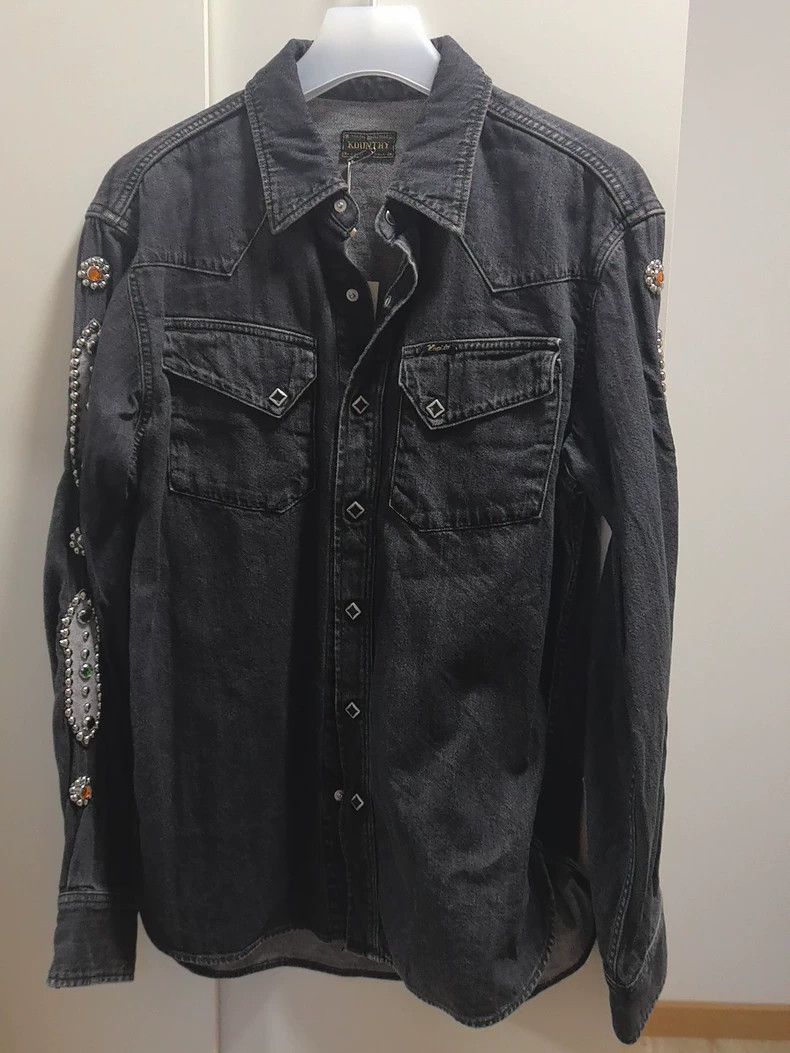 Kapital Kapital 8oz Vintage Black Denim Jacket Size US M / EU 48-50 / 2 - 1 Thumbnail