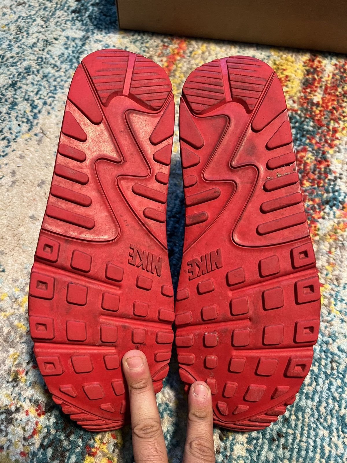 Kanye West × Nike air max 90 USA 🇺🇸 Independence Day Size US 12 / EU 45 - 7 Thumbnail
