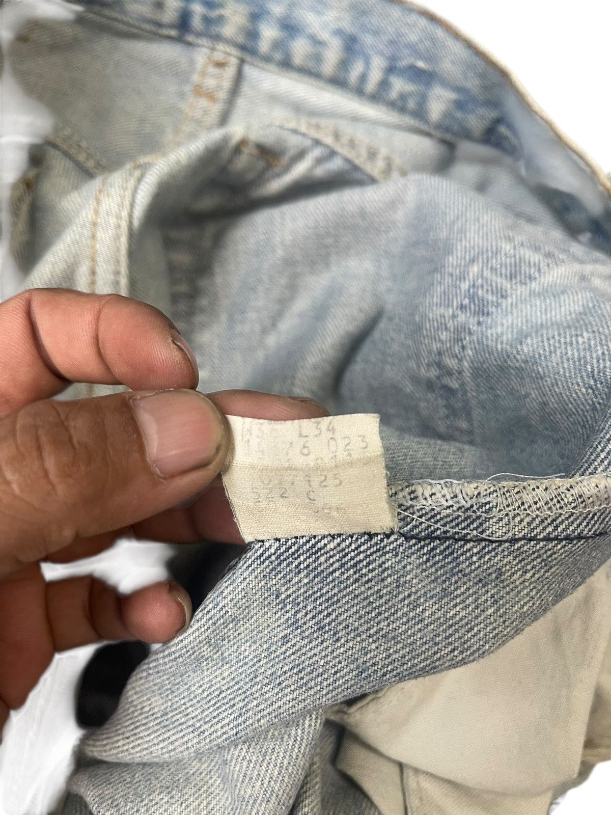 Levi's Vintage 80’s Levi’s 501 Jeans Distressed Streetwear Size US 33 - 9 Thumbnail