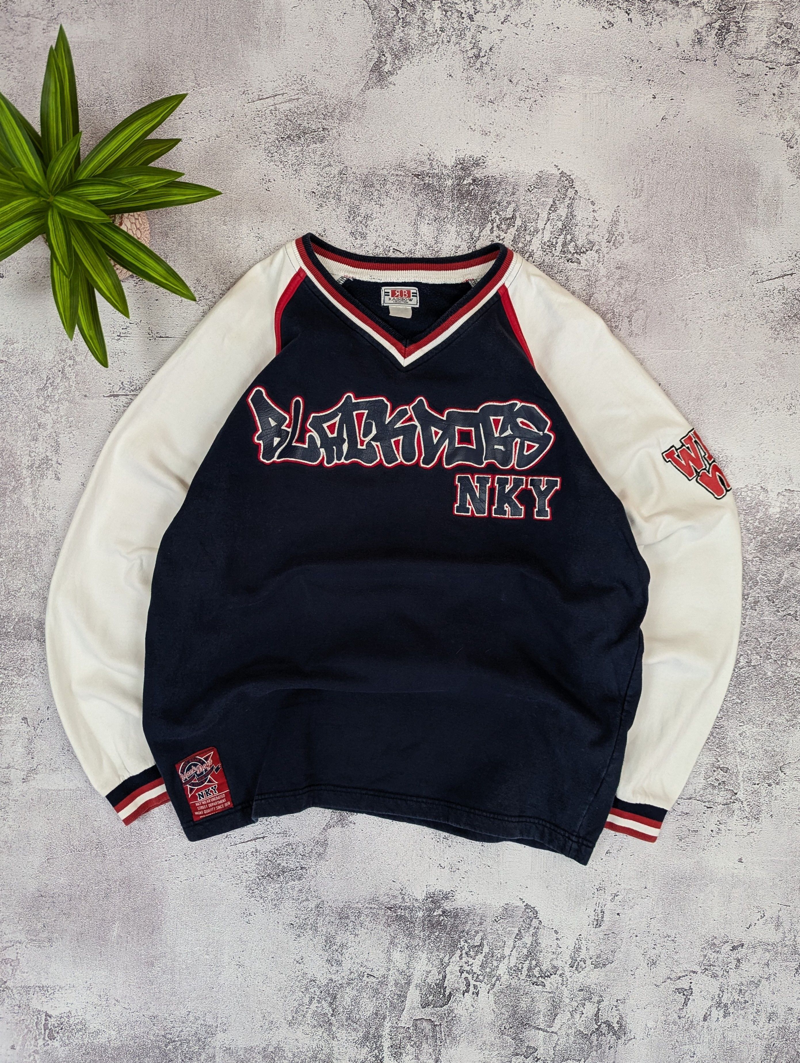 Rainbow VTG Black Boss NKY New York 23 Hip Hop Jersey M/L Size US M / EU 48-50 / 2 - 1 Thumbnail