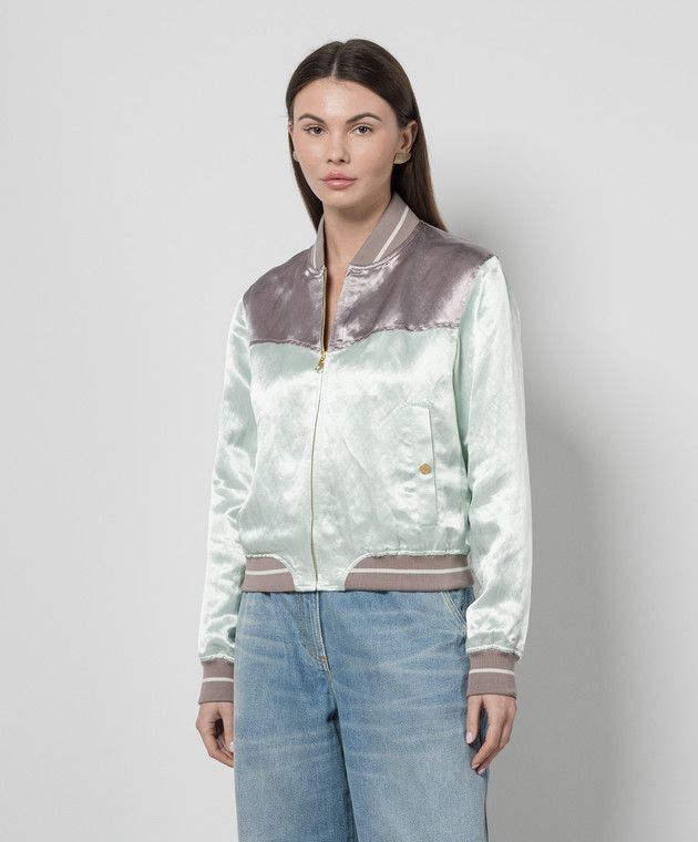 Palm Angels o1y1125 Bomber Jacket in Multicolor Size S / US 4 / IT 40 - 2 Thumbnail