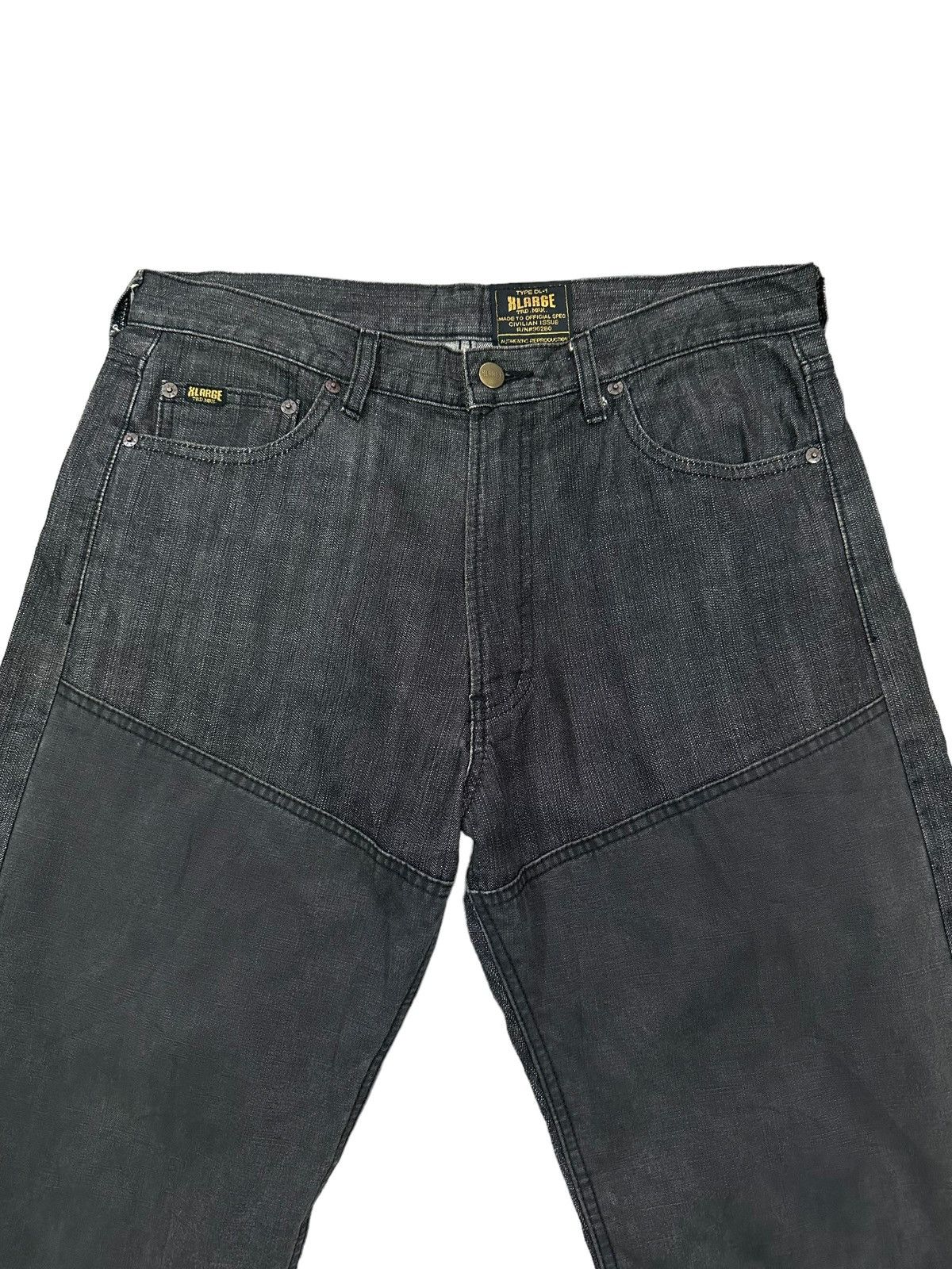 Vintage × X-LARGE MADE IN JAPAN X LARGE DOUBLE KNEE DENIM JEANS Size US 34 / EU 50 - 3 Thumbnail