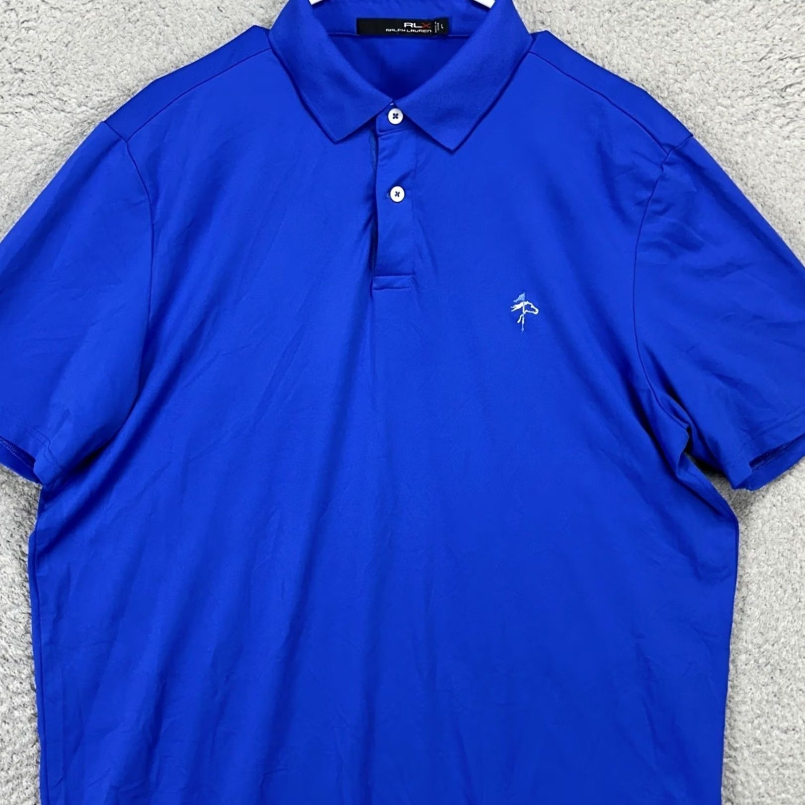 RLX Ralph Lauren RLX Ralph Lauren Men Polo Shirt Large Blue Rugby Performance Tech Stretch Casual Polo Adult Mens Large Blue Rugby Size US L / EU 52-54 / 3 - 2 Thumbnail