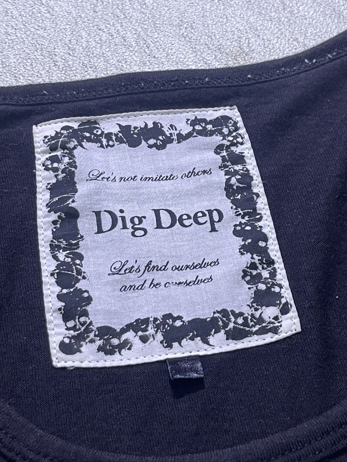 Japanese Brand Y2K DIG DEEP long sleeve tshirt Size US M / EU 48-50 / 2 - 5 Thumbnail