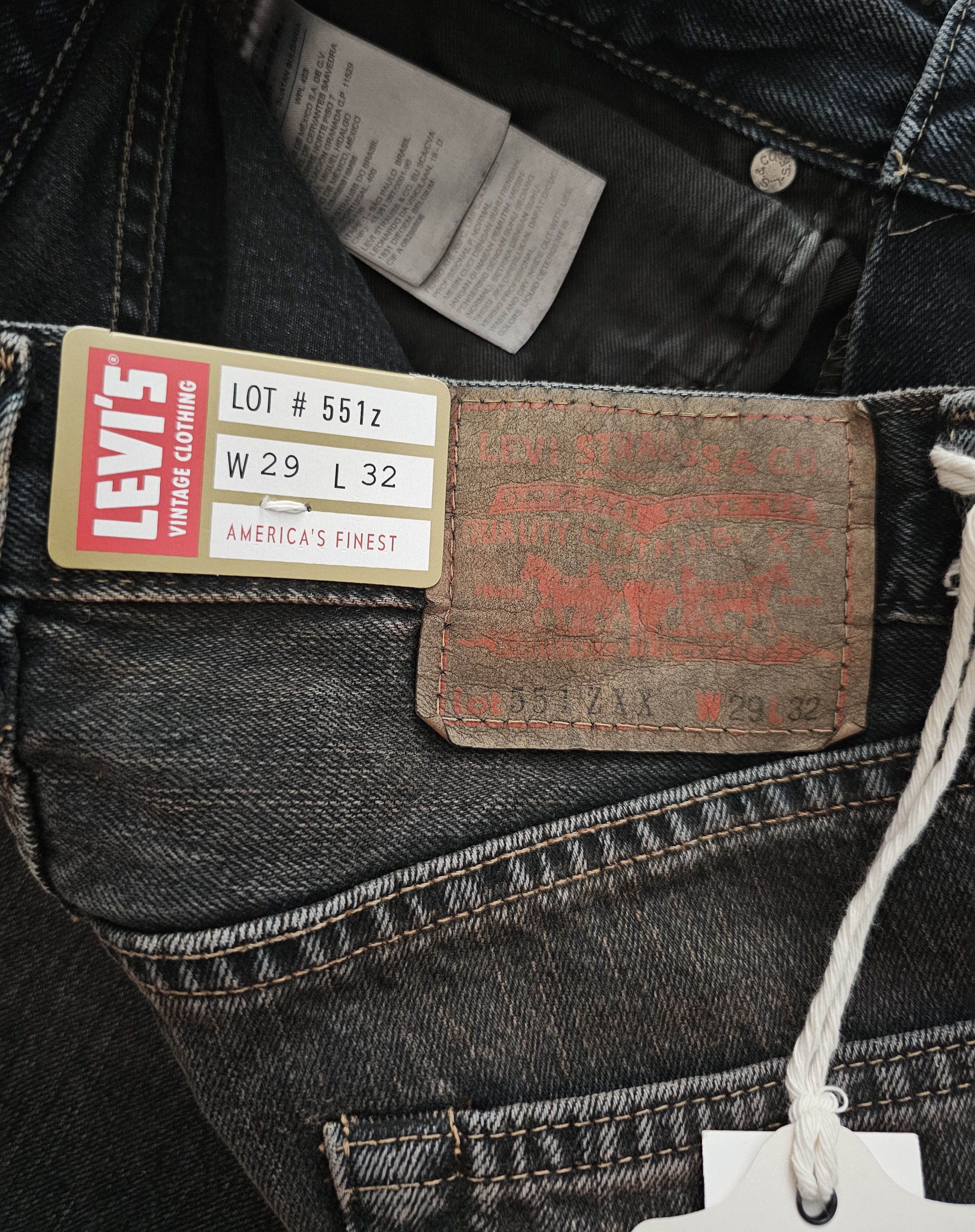 NWT LVC Levi's Vintage Clothing 1961 551 ZXX Big E Selvedge