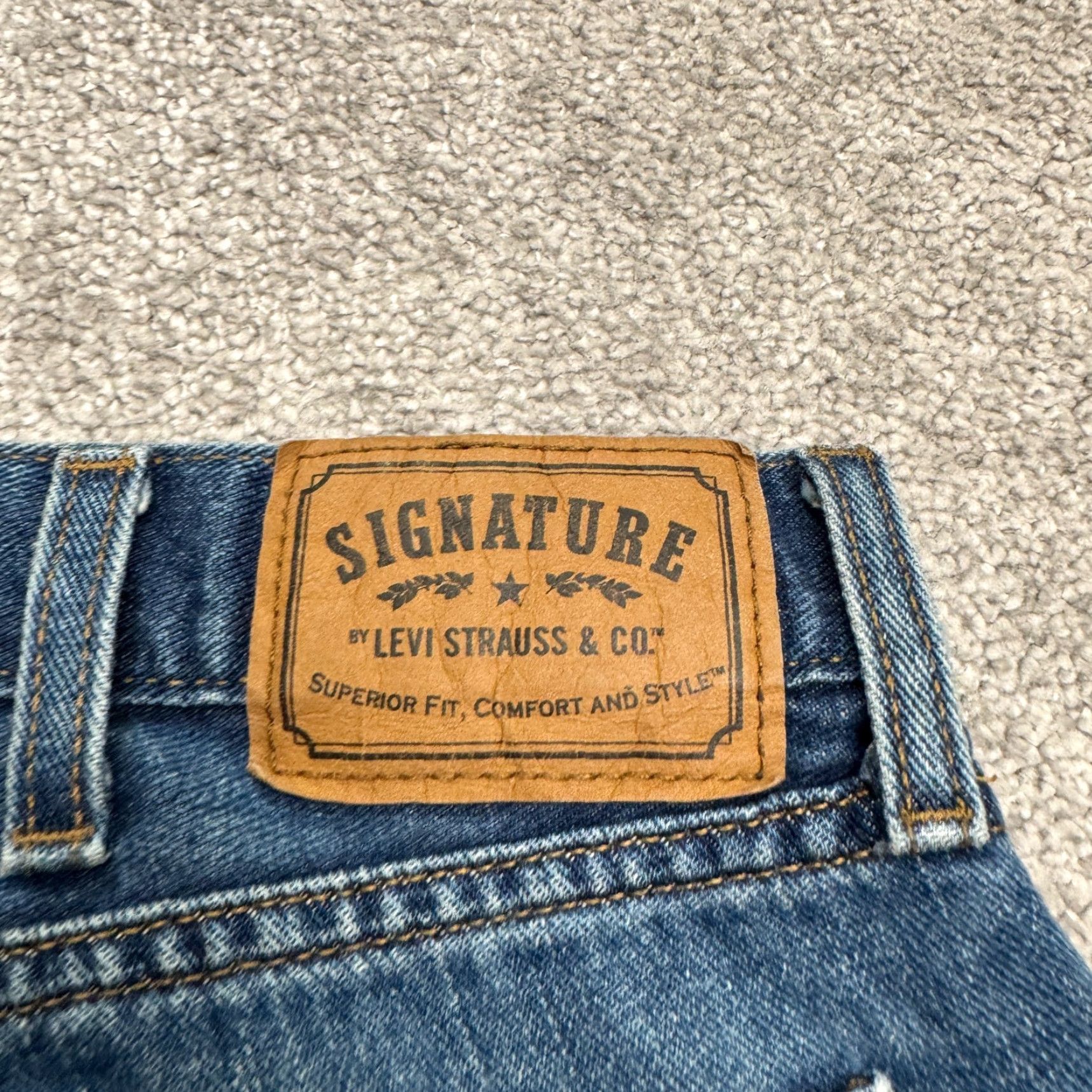 Levi's Levi's Regular Straight Leg Denim Jeans Mens 38x30 Blue Medium Wash Streetwear Size US 38 / EU 54 - 4 Thumbnail