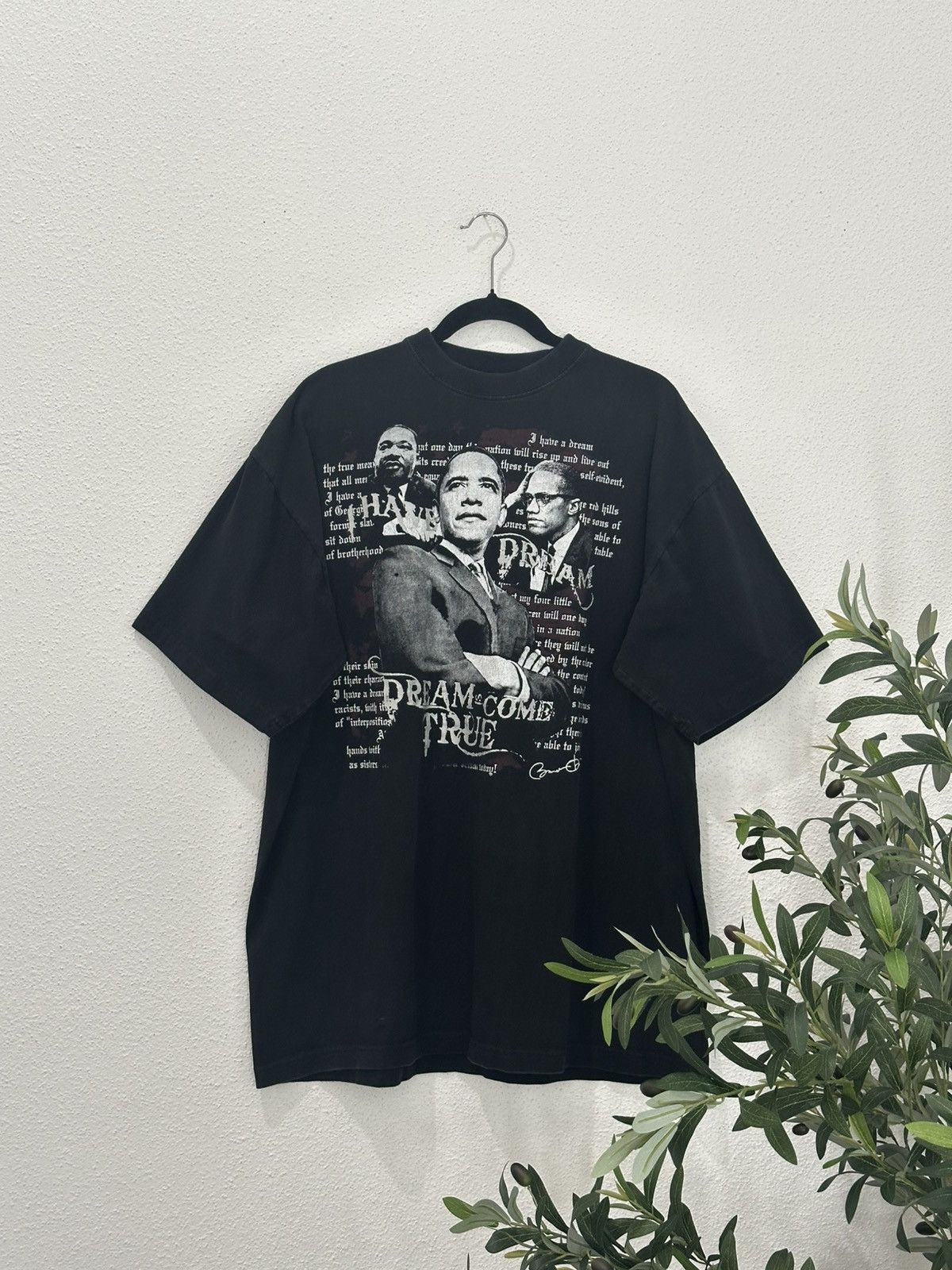 Rap Tees Vintage MLK Malcom X Obama 2008 Tshirt XXL President Tee Size US XXL / EU 58 / 5 - 1 Thumbnail