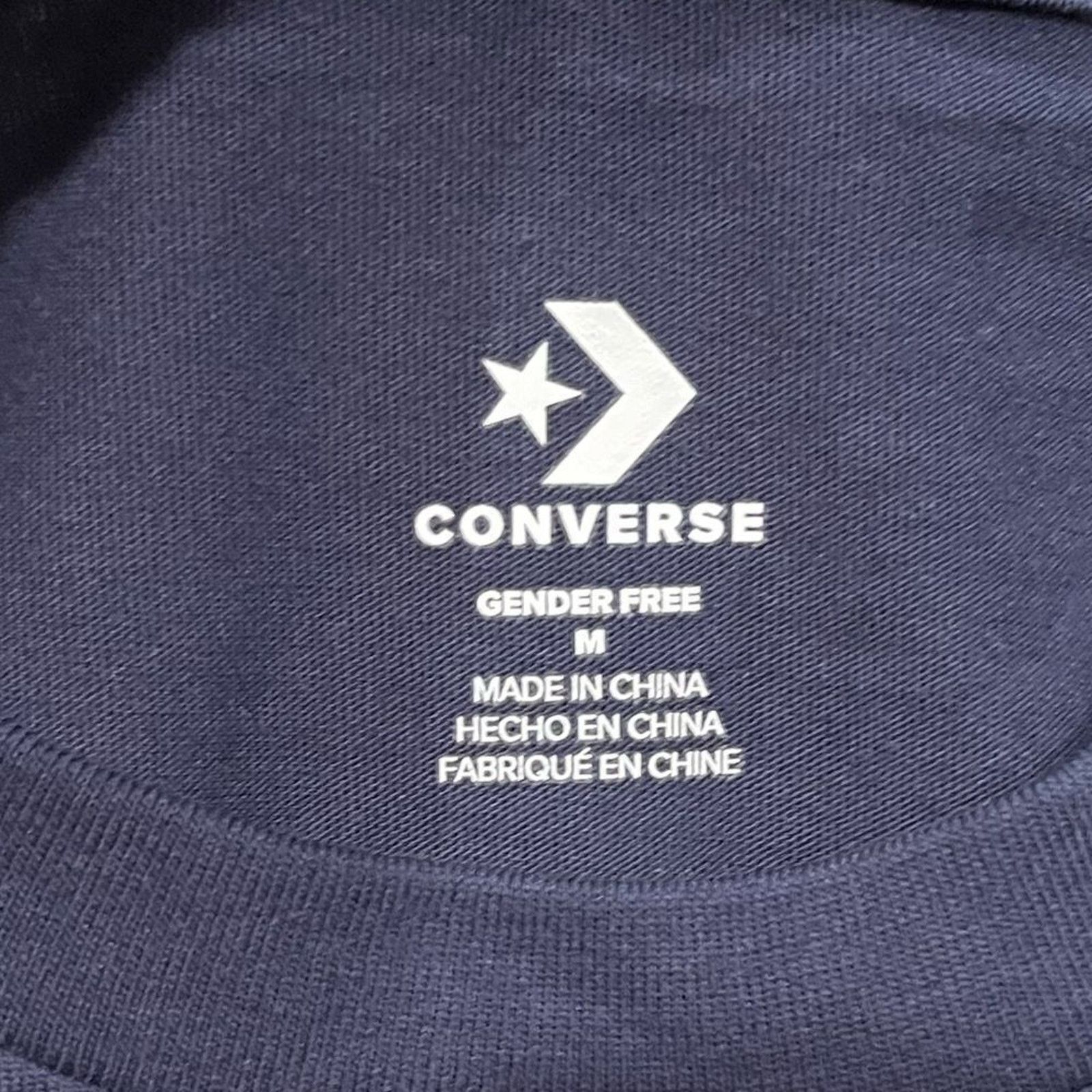 Converse NWOT Converse All Star Chuck Taylor T-Shirt Navy Blue M Size M / US 6-8 / IT 42-44 - 3 Thumbnail