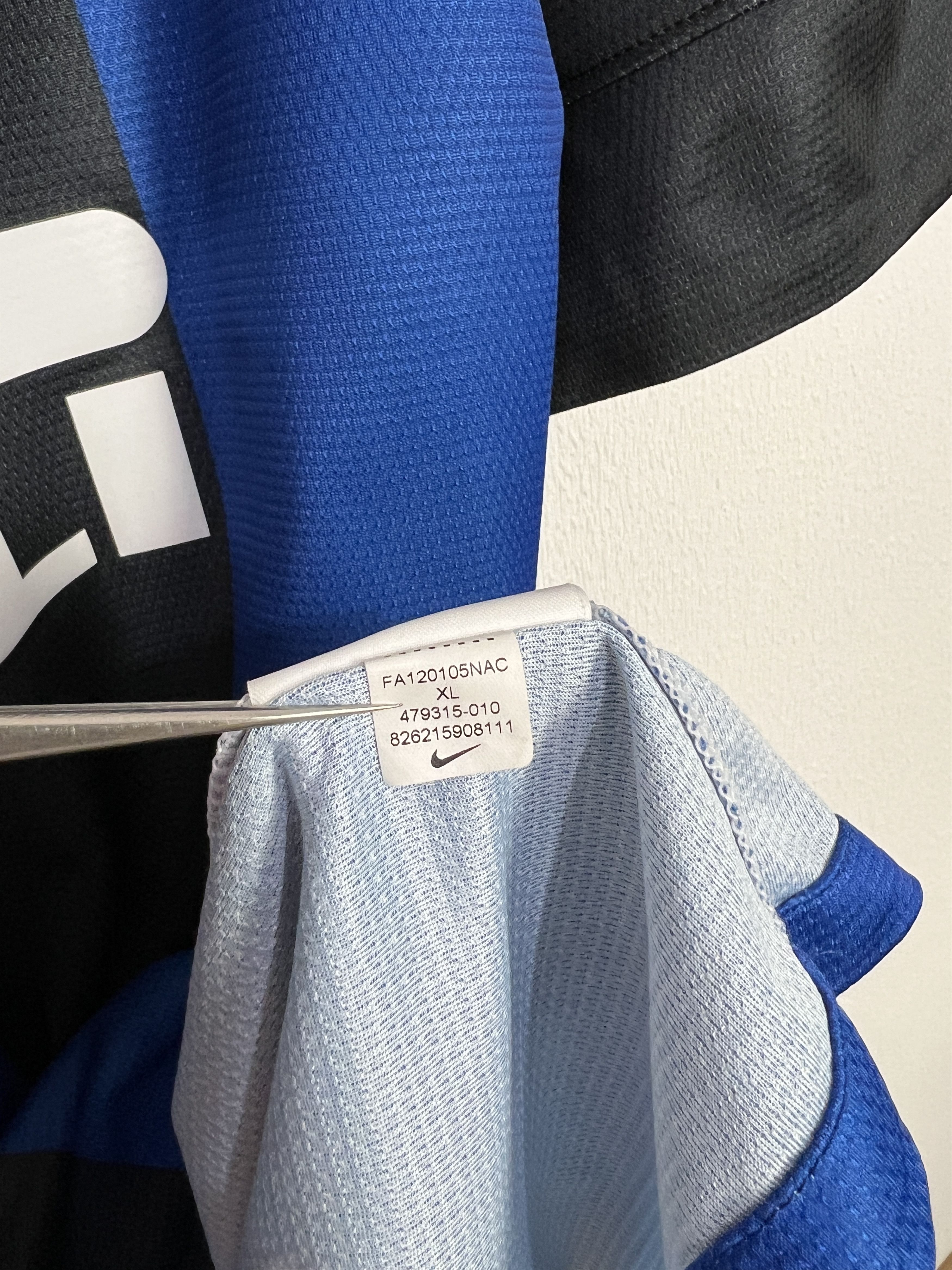 Nike Inter Milan Home football shirt 2012 Soccer Nike Maglia Size US XL / EU 56 / 4 - 10 Thumbnail