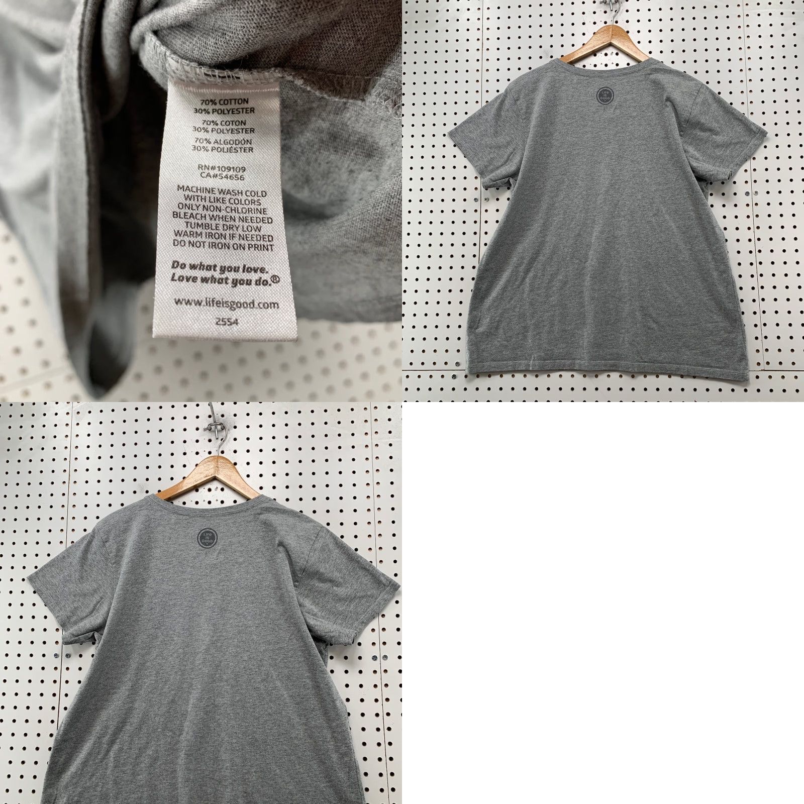 Life is Good Life Is Good Shirt Womens XL Gray Beach Outdoor Sunrise Sunset Crusher Tee Size XL / US 12-14 / IT 48-50 - 8 Thumbnail