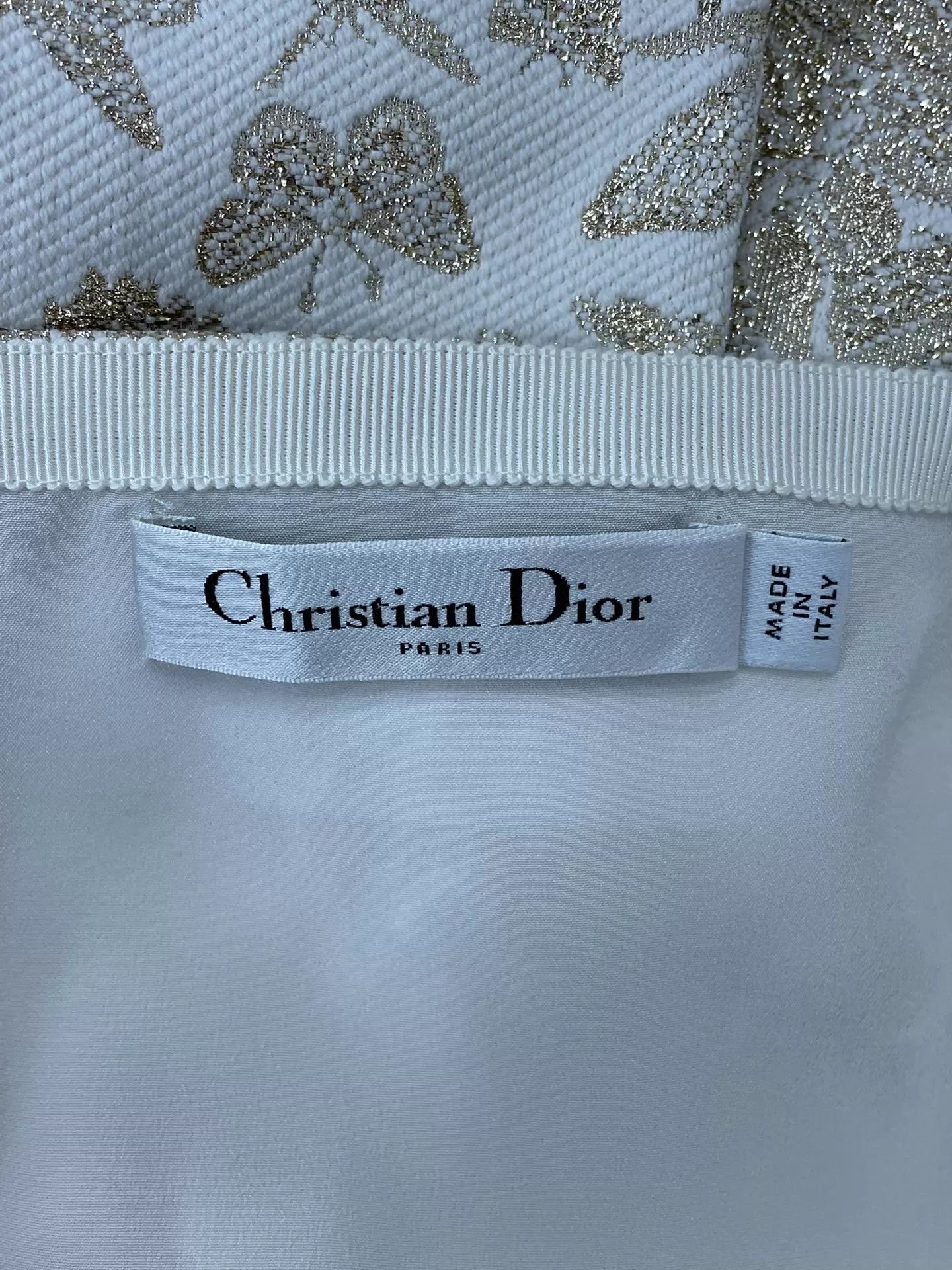 Dior Dior Platinum Bow Embroidered Gown Size 38 Size S / US 4 / IT 40 - 4 Thumbnail