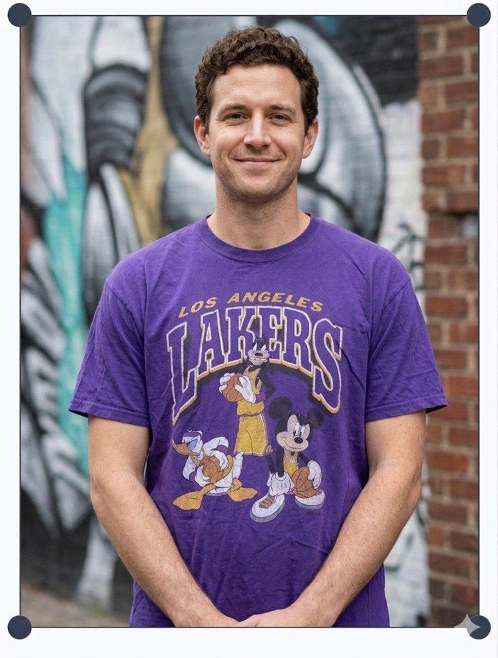 Disney Disney Junk Food LA Lakers tee shirt purple XL Vintage Size US XL / EU 56 / 4 - 1 Thumbnail
