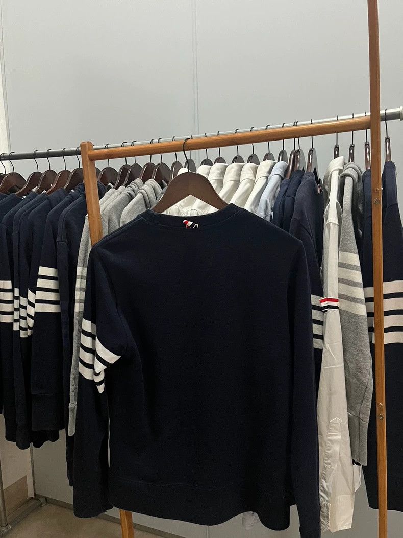 Thom Browne thom browneClassic four-striped blue sweatshirt 2503-Nextar Size US M / EU 48-50 / 2 - 2 Thumbnail