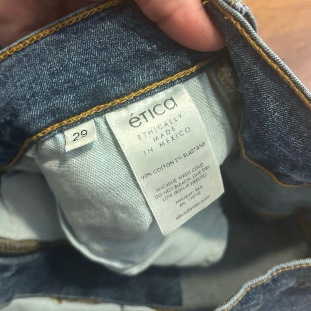 ETICA NWT Etica Anya High Waist Crop Flare Jeans Northport Size 29 Size 29" - 6 Thumbnail