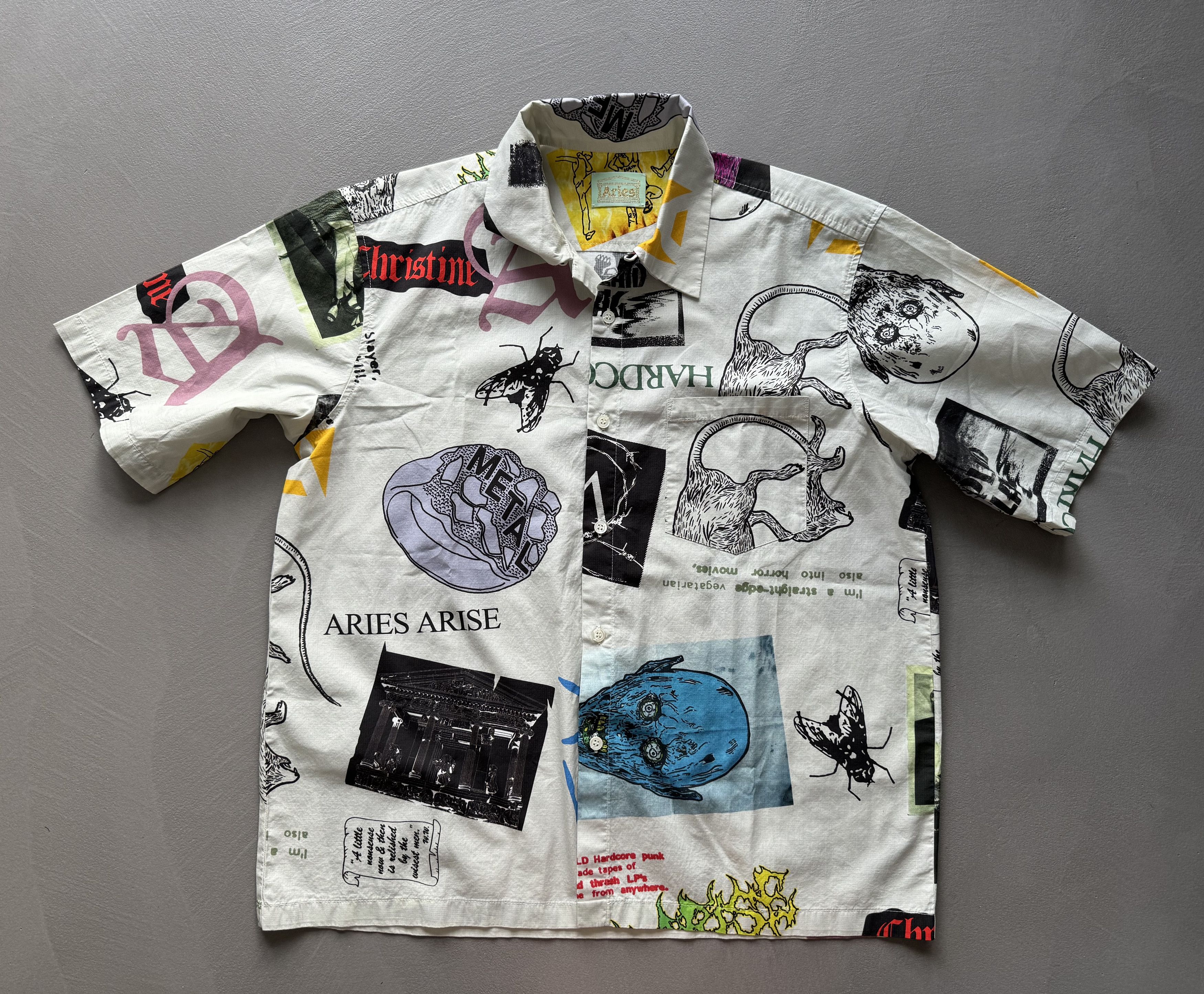 Aries Aries Camp Collar Multi Print Shirt, Size M Size US M / EU 48-50 / 2 - 3 Thumbnail