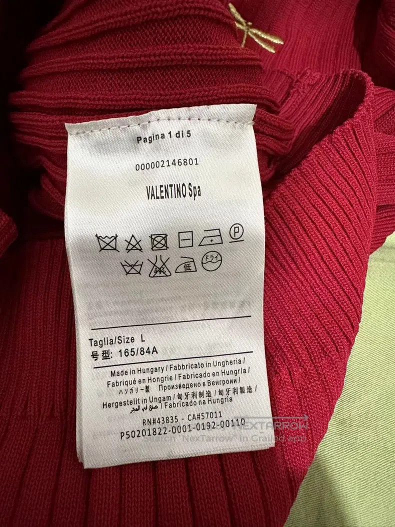 Valentino Valentino Knitted T-shirt Size L / US 10 / IT 46 - 6 Thumbnail