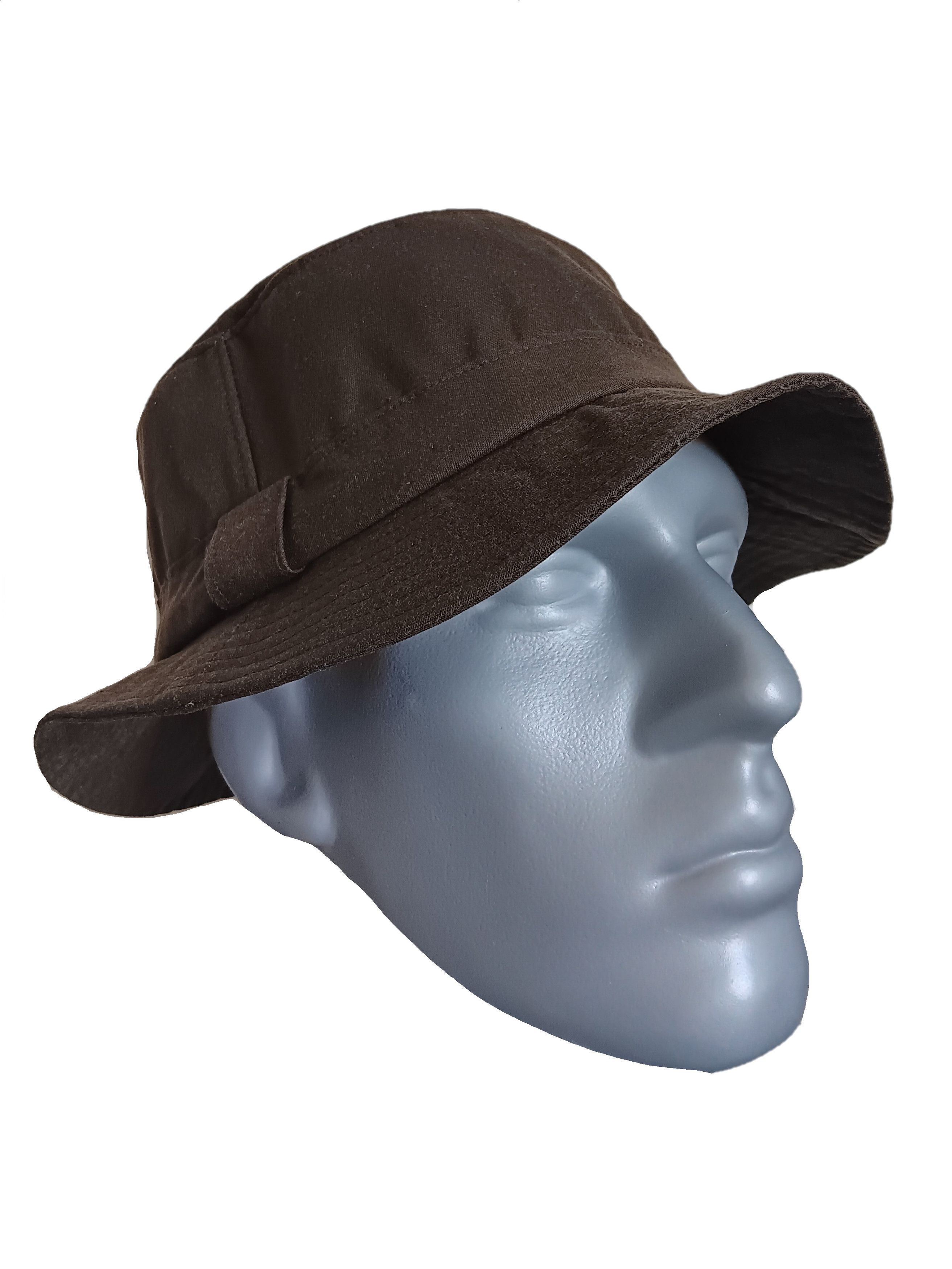 Other LARGE sz HARTSIDE Waxed Cotton Bush Hat HS71 - Dark Olive Size ONE SIZE - 2 Thumbnail